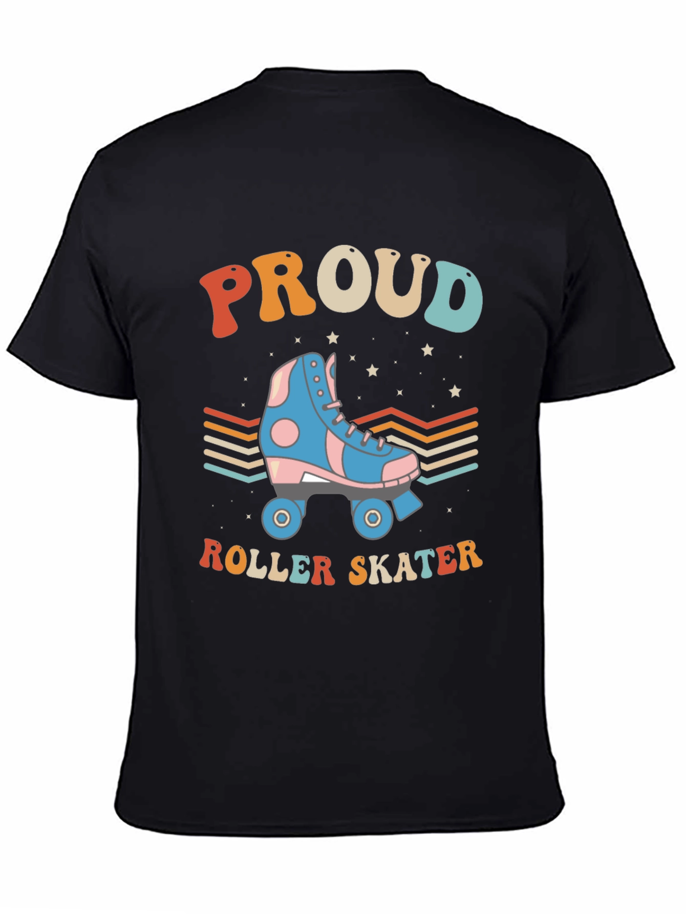 Proud Roller Skater Graphic Tee Retro Style T-Shirt