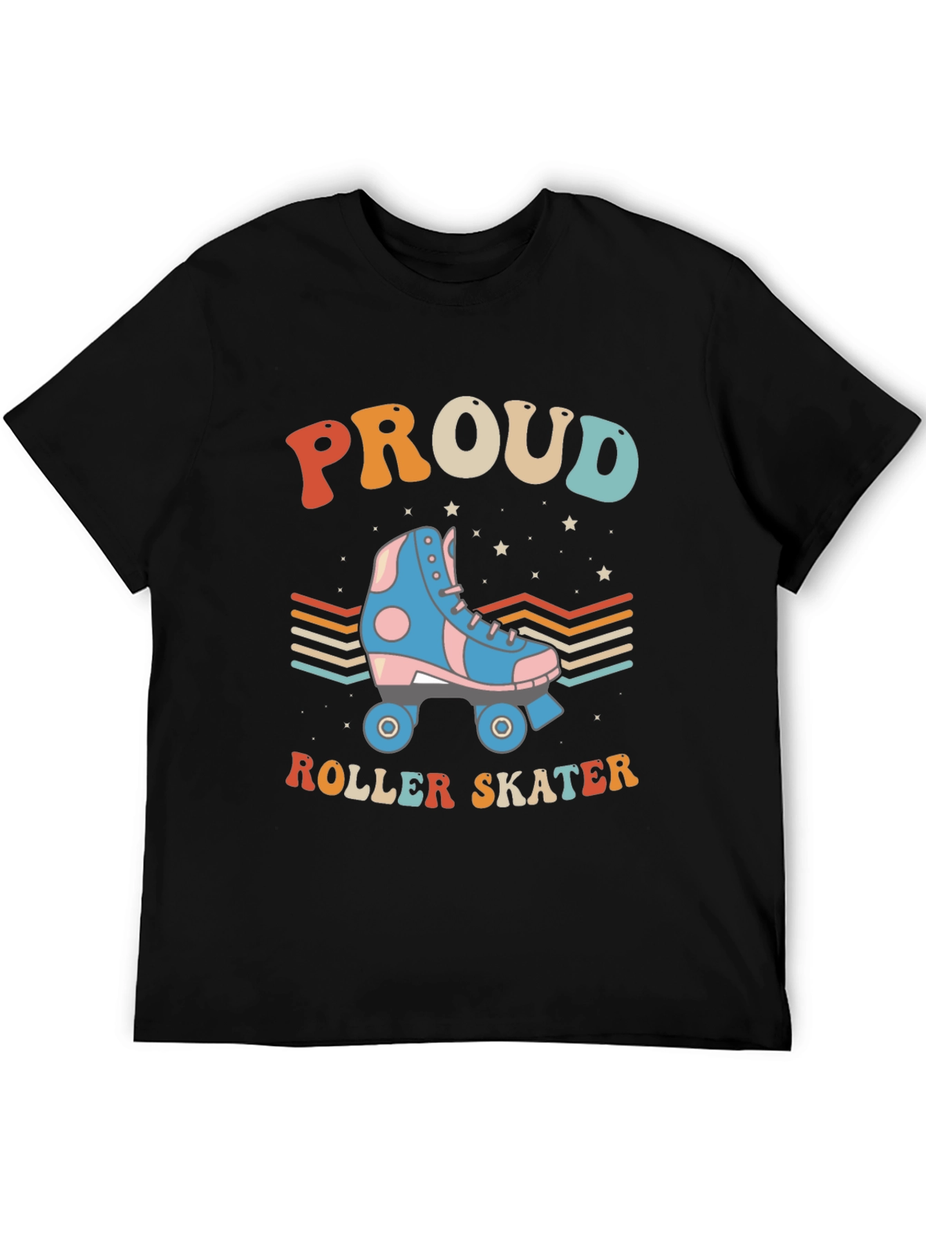 Proud Roller Skater Graphic Tee Retro Style T-Shirt