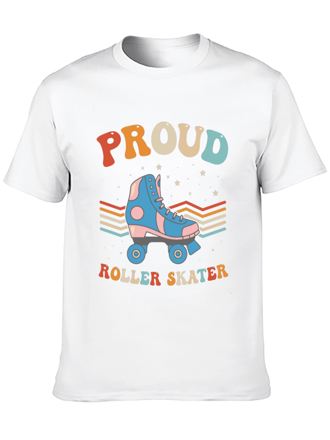 Proud Roller Skater Graphic Tee Retro Style T-Shirt