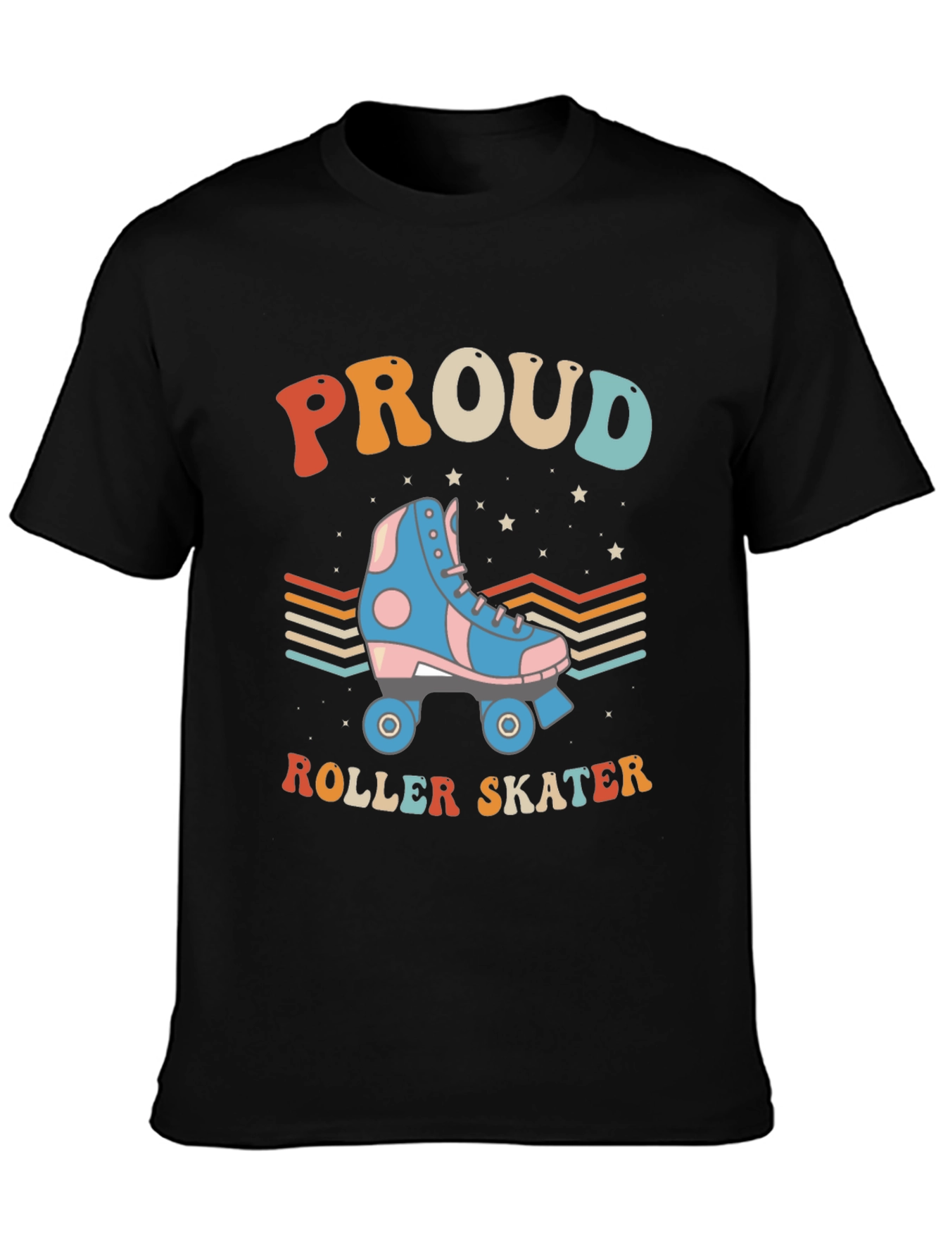 Proud Roller Skater Graphic Tee Retro Style T-Shirt