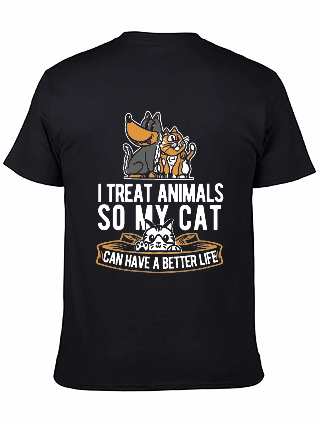 I Treat Animals Funny Cat Lover T-Shirt