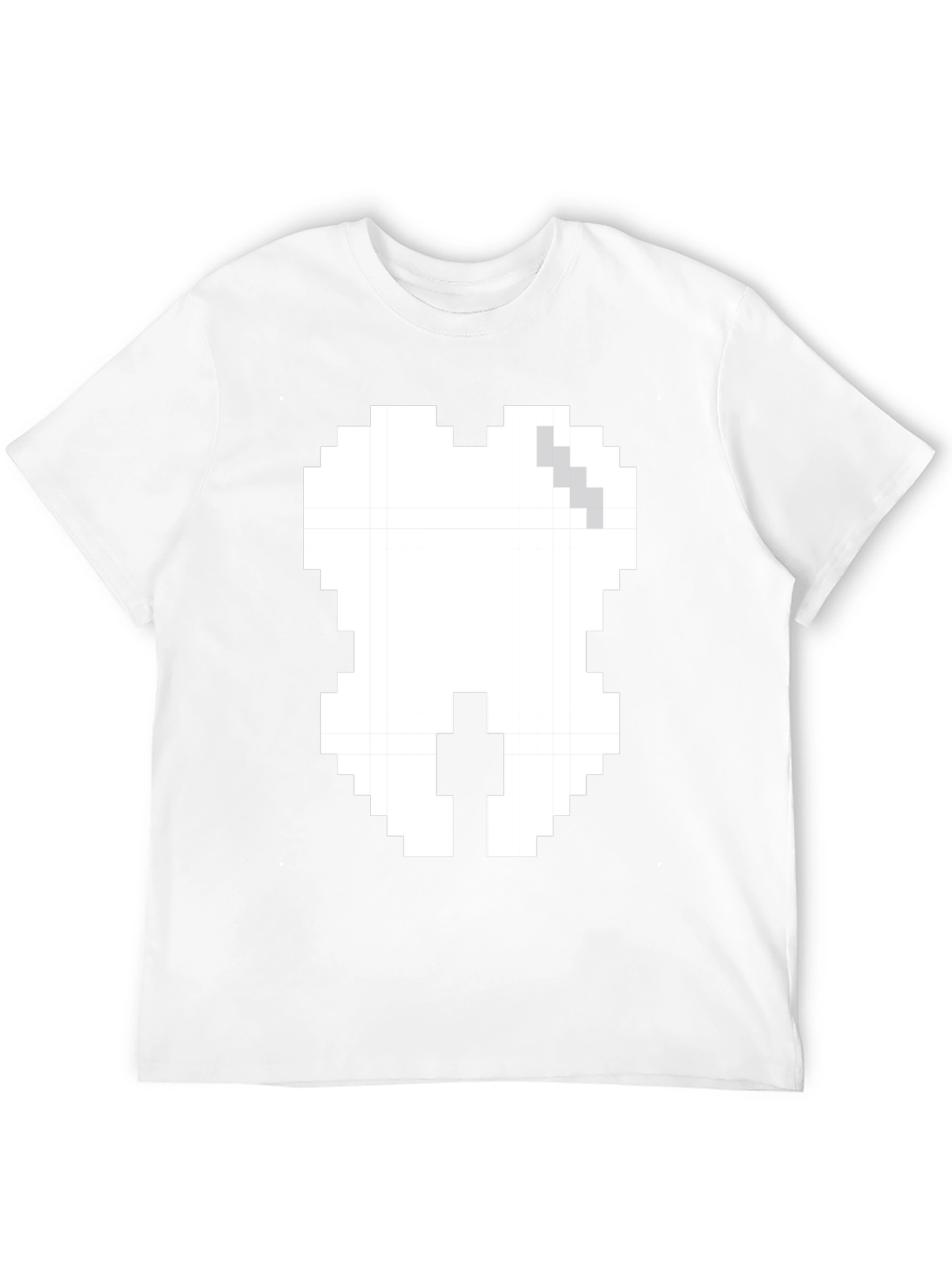 Pixel Tooth Graphic Tee - Black Cotton