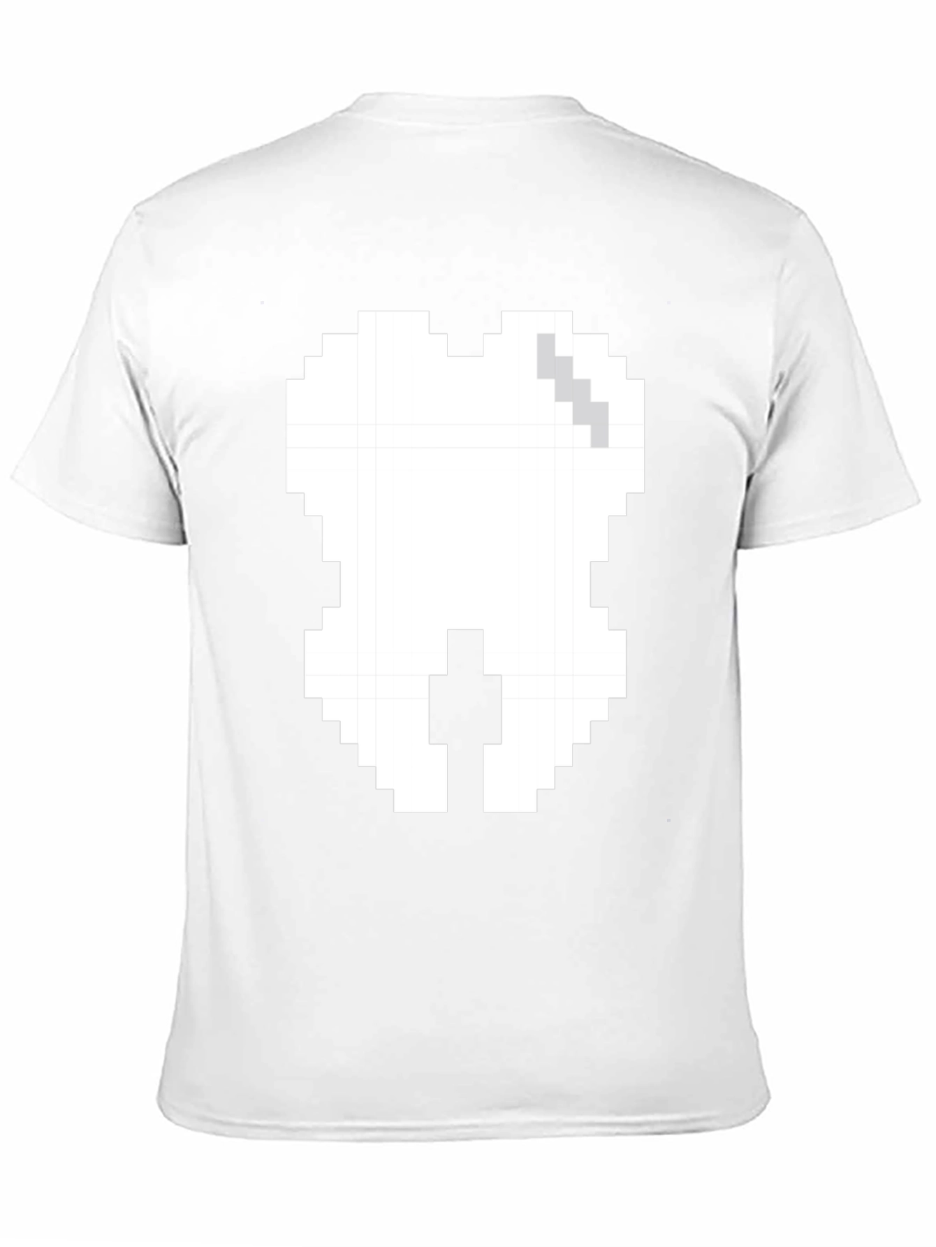 Pixel Tooth Graphic Tee - Black Cotton
