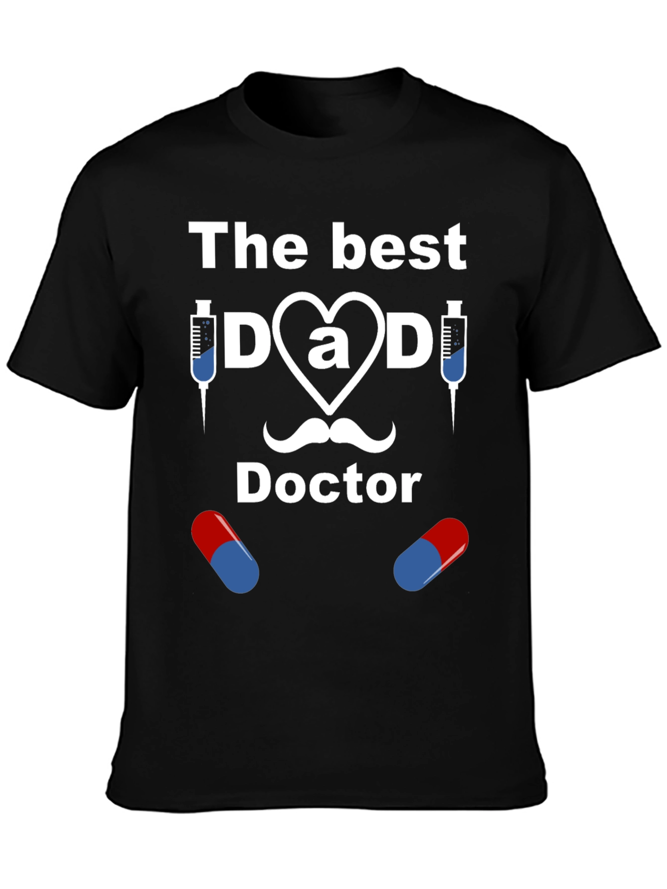 The Best Dad Doctor Graphic T-Shirt
