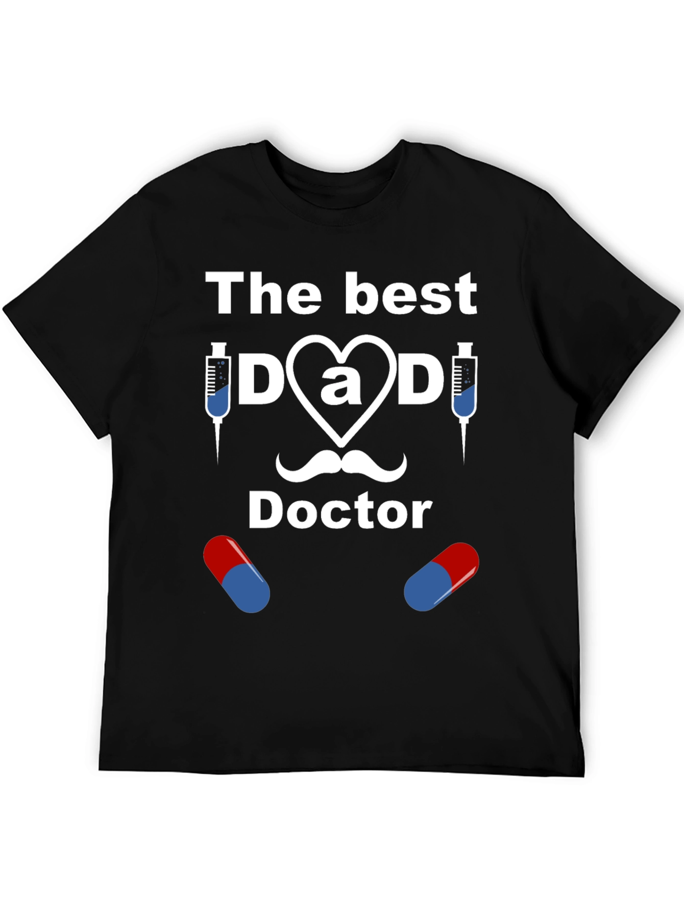 The Best Dad Doctor Graphic T-Shirt
