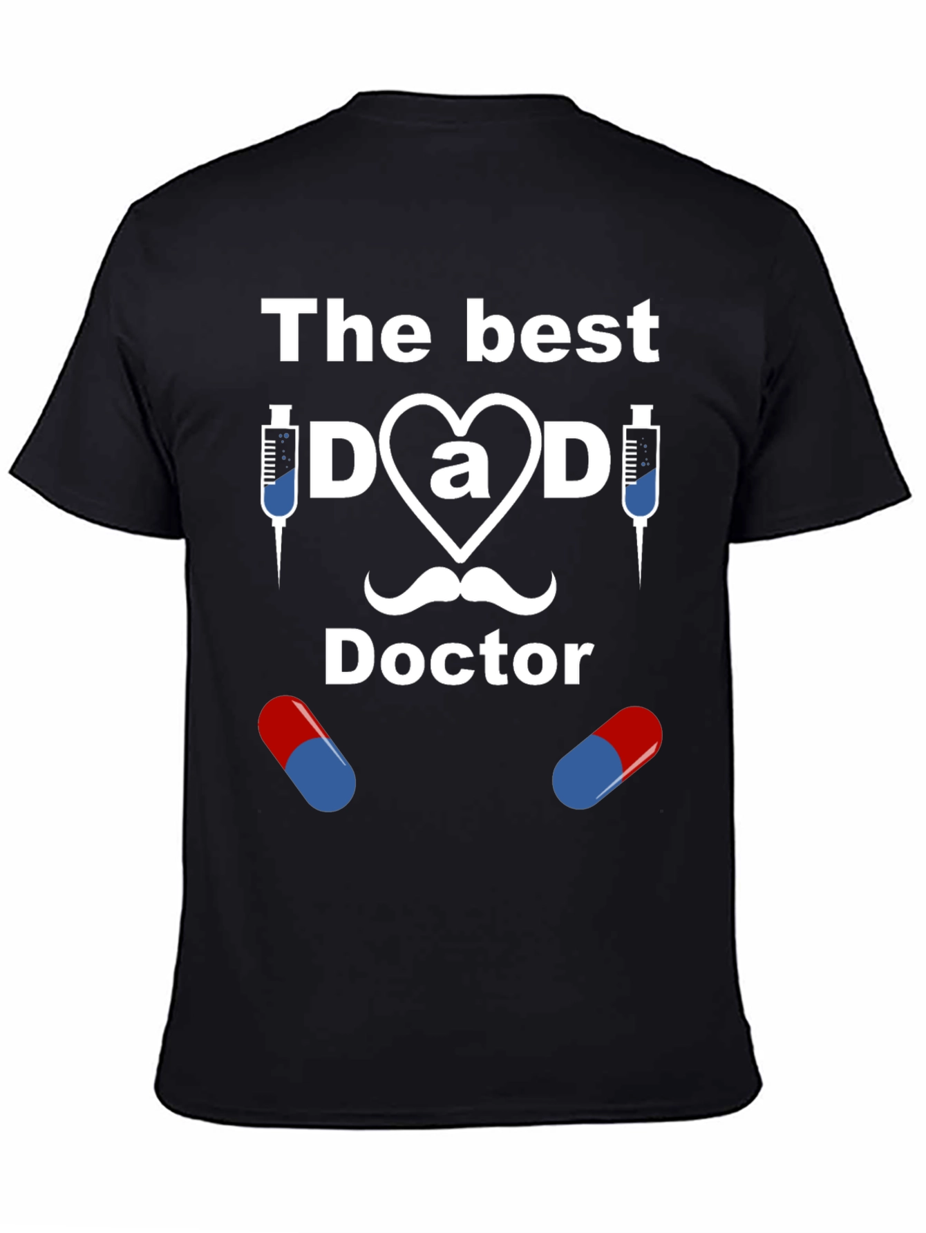 The Best Dad Doctor Graphic T-Shirt