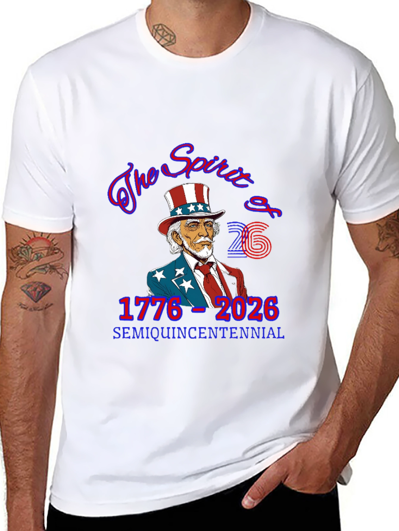 Semi-Quincentennial USA Patriotic T-Shirt