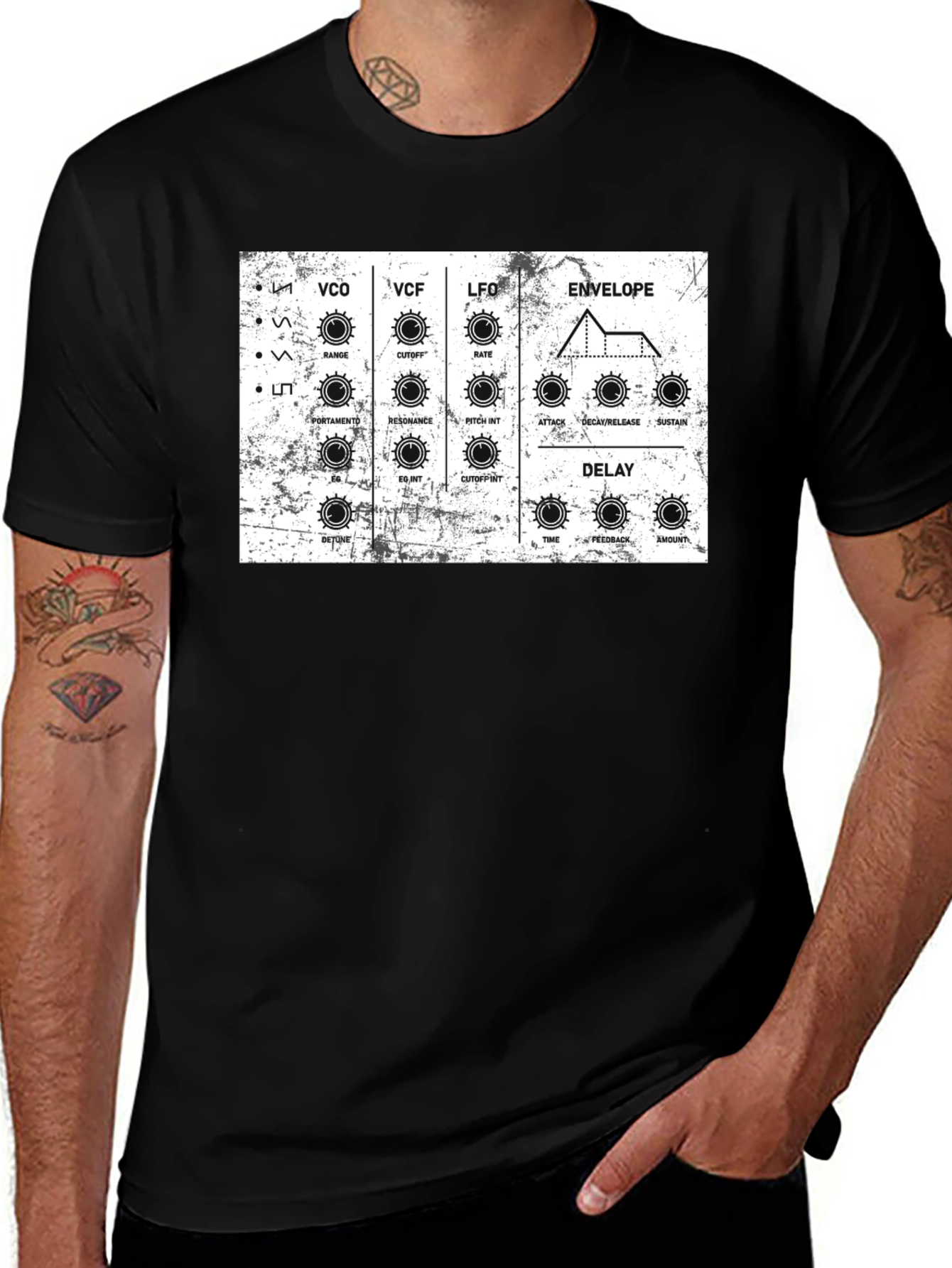 Synthesizer Module Graphic Tee - Musician T-Shirt