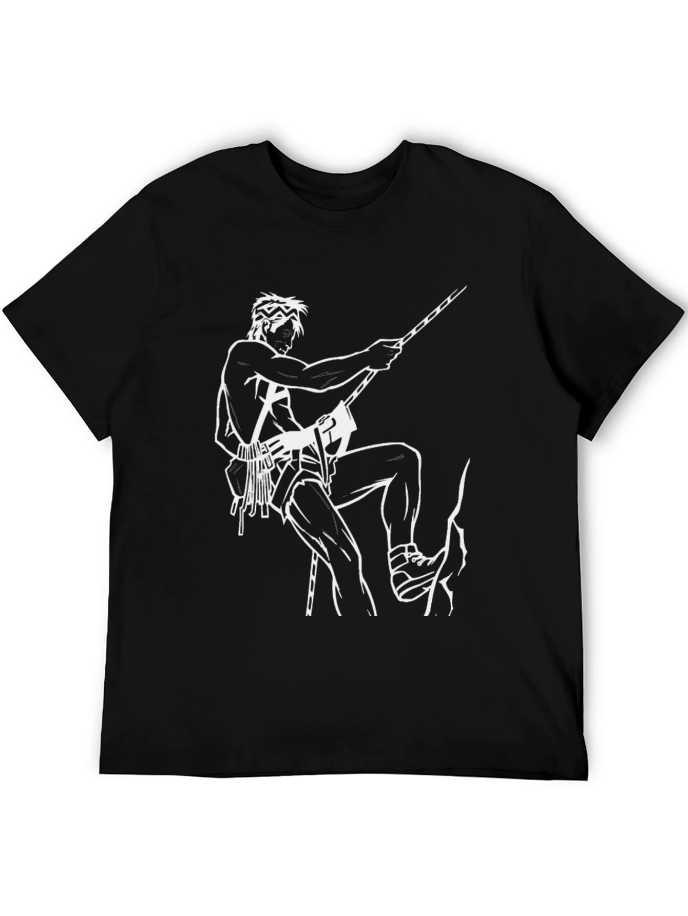 Climbing Man Black T-Shirt