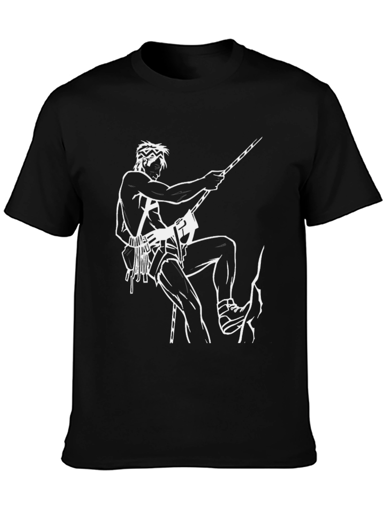 Climbing Man Black T-Shirt