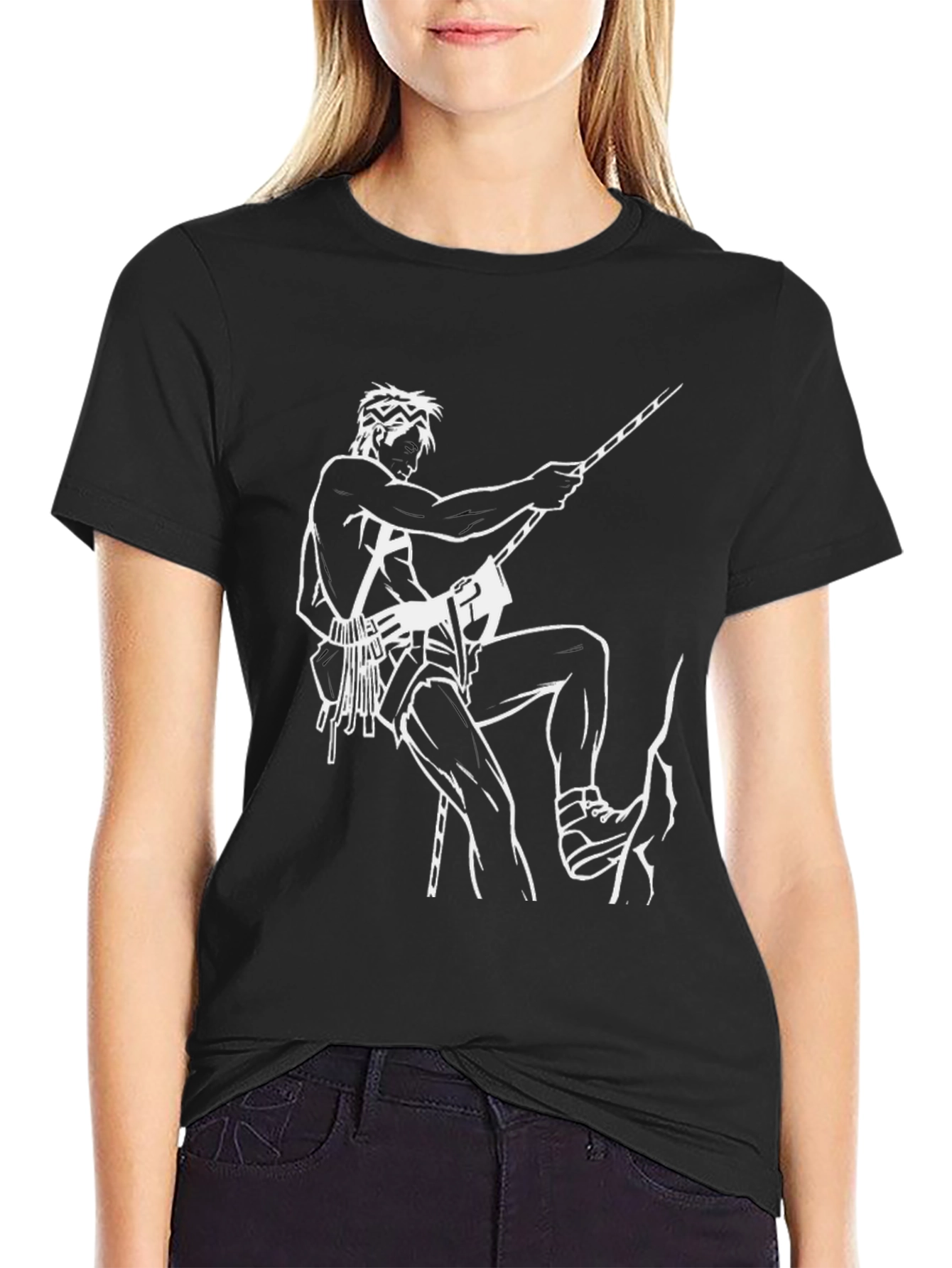 Climbing Man Black T-Shirt