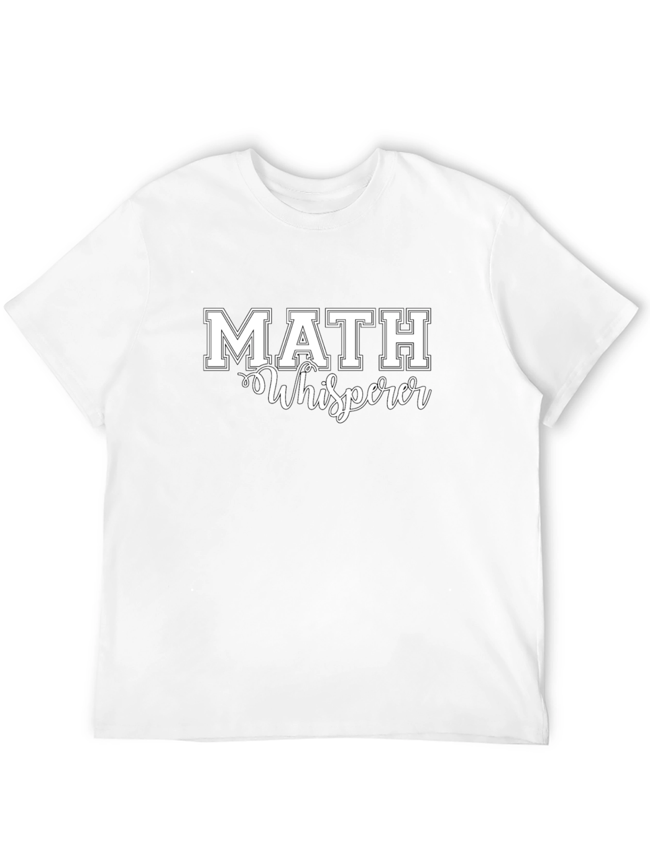 Math Whisperer T-Shirt - Black Casual Tee