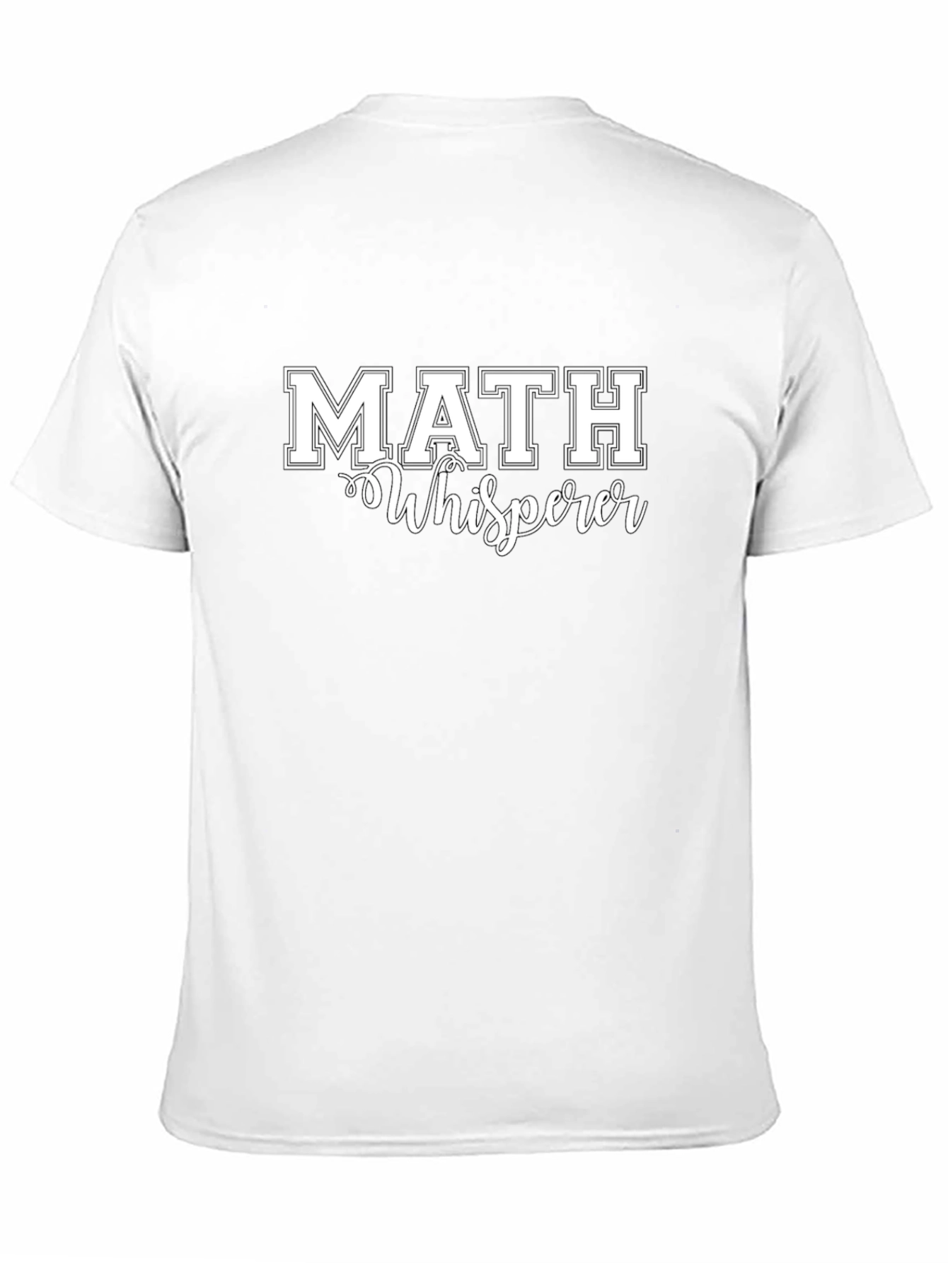 Math Whisperer T-Shirt - Black Casual Tee