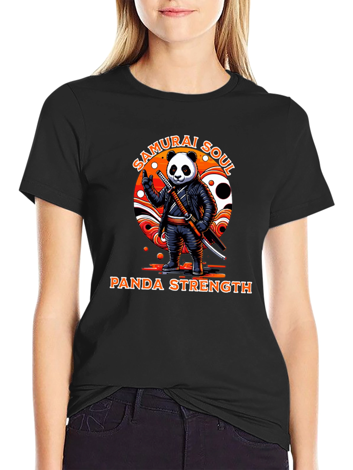 Samurai Panda Graphic Tee - Panda Strength