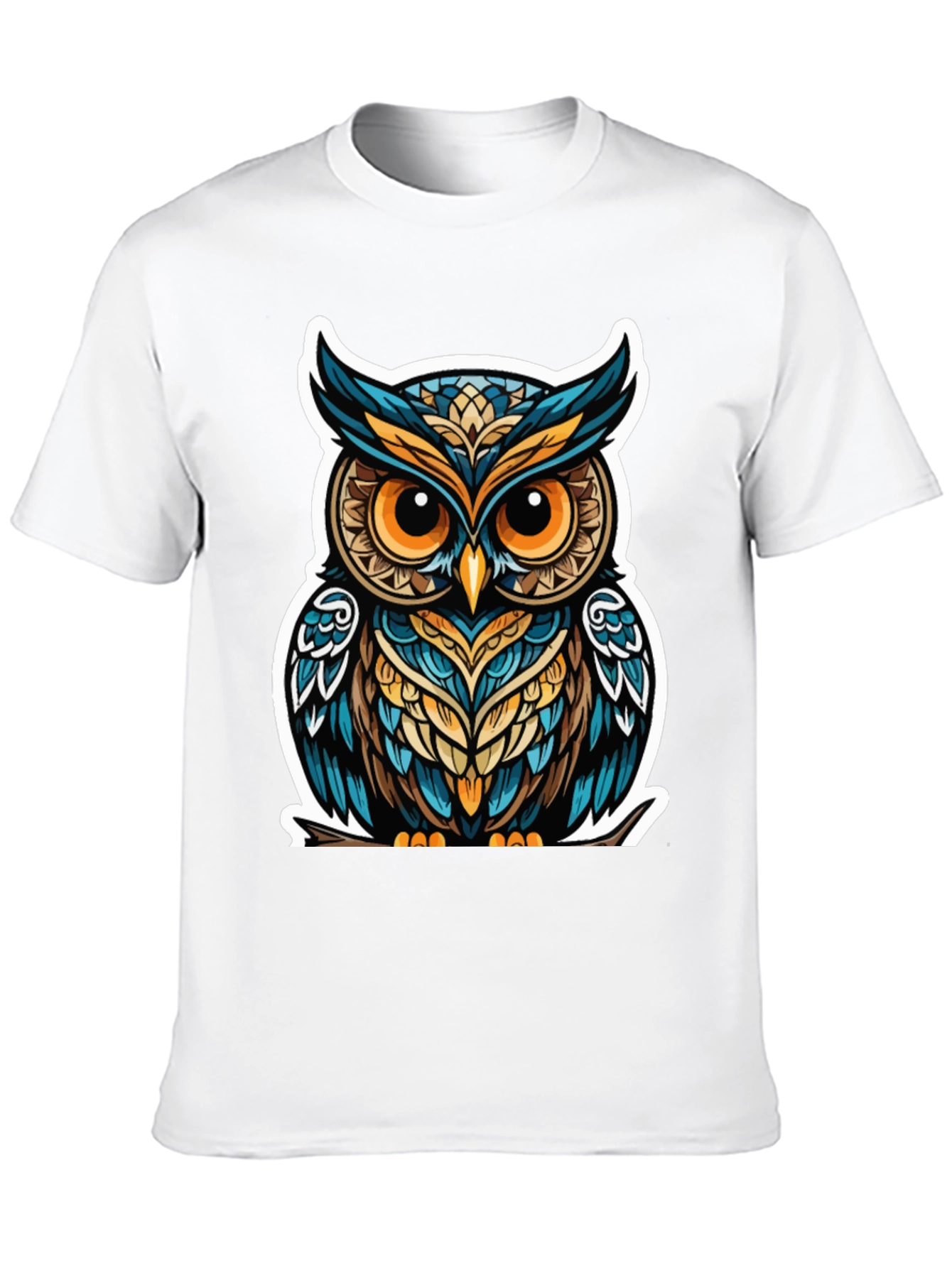 Owl Graphic Tee - Trendy Mens Black T-Shirt