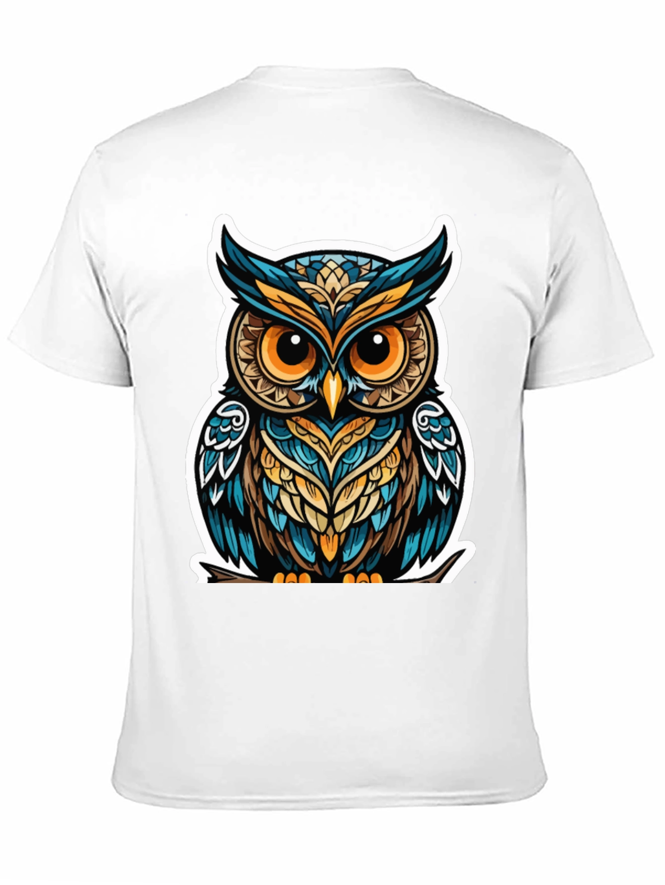 Owl Graphic Tee - Trendy Mens Black T-Shirt