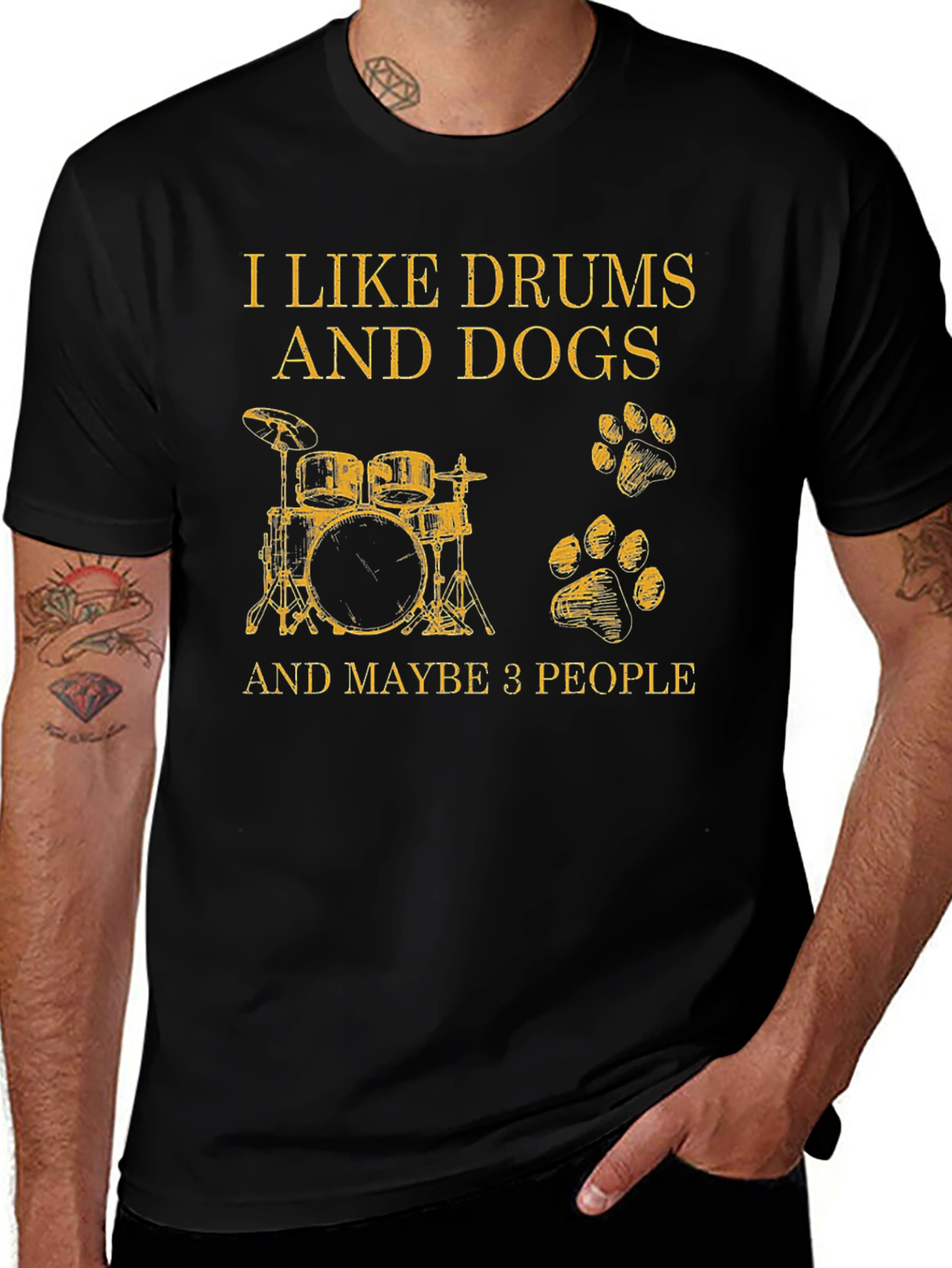 I Like Drums and Dogs T-Shirt