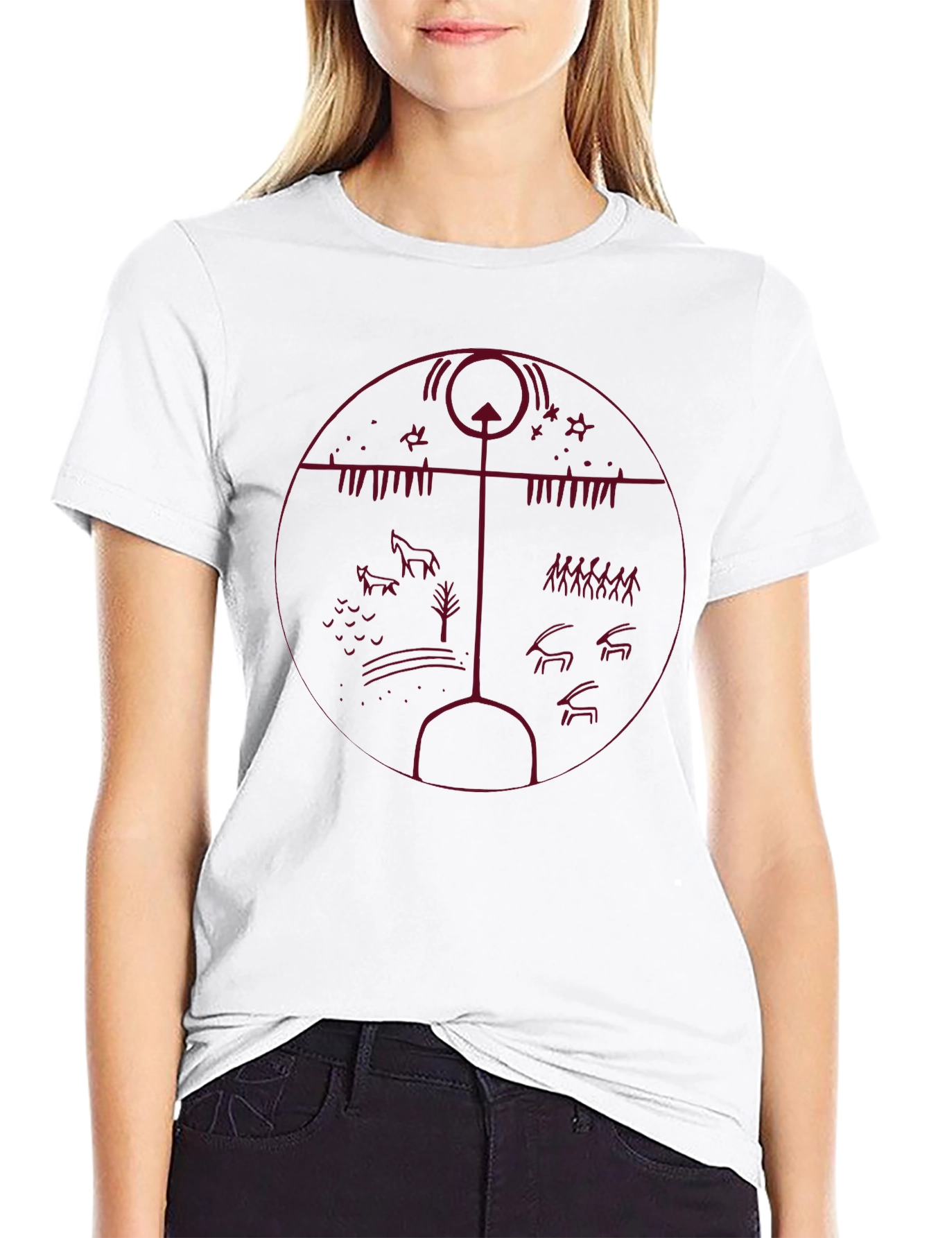 Mystic Rune Graphic Tee - Dark