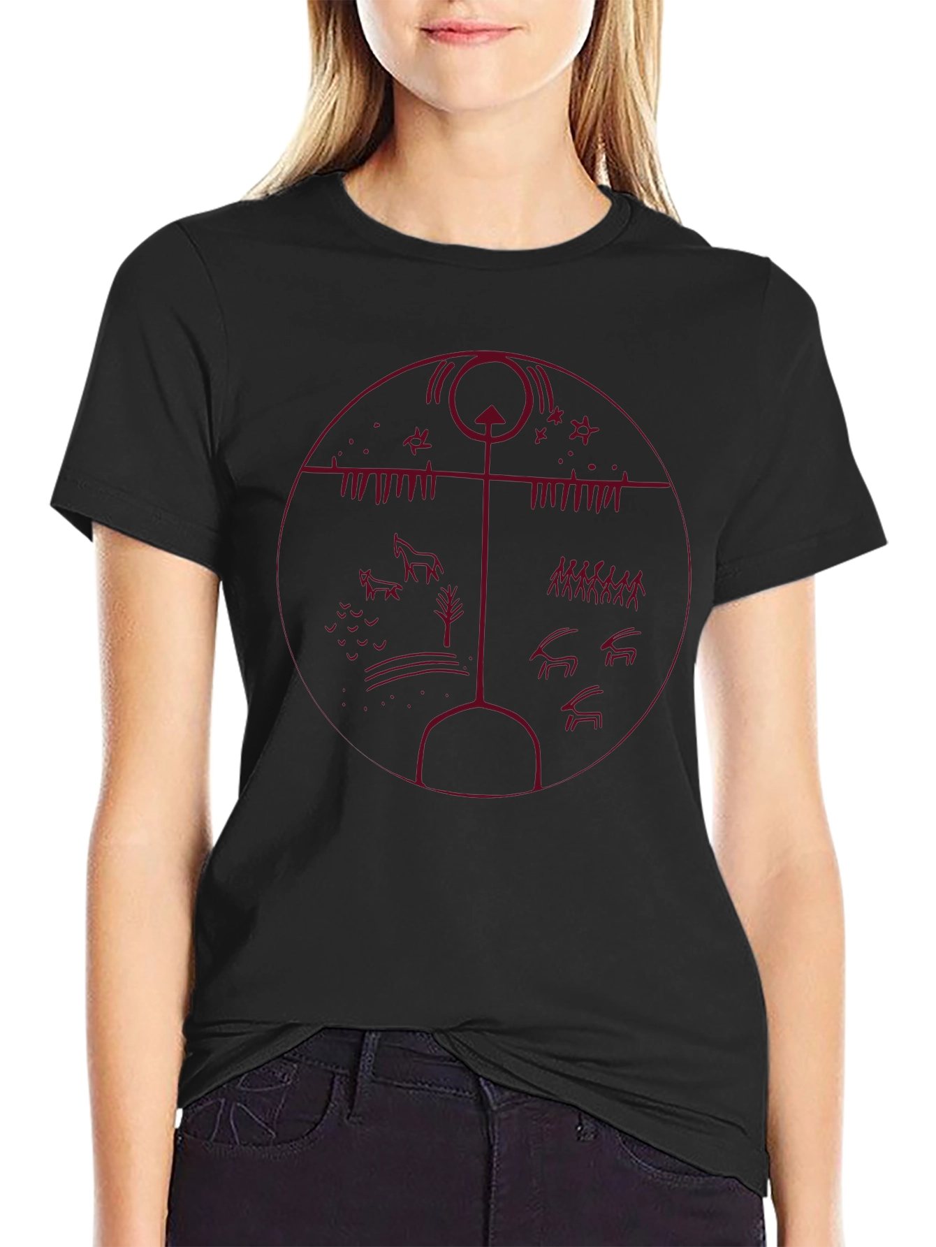 Mystic Rune Graphic Tee - Dark