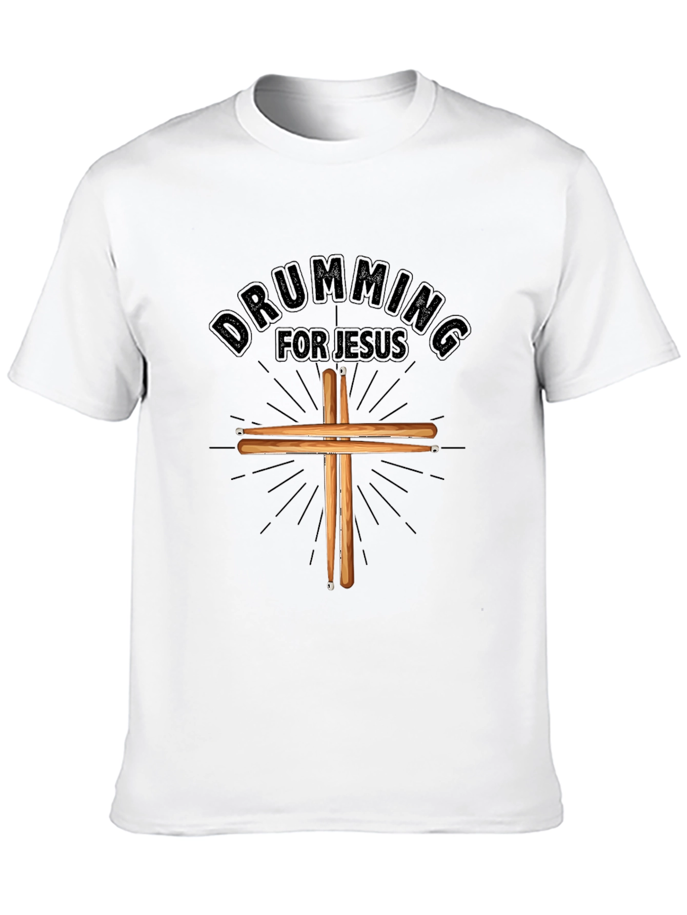 Drumming for Jesus Graphic T-Shirt