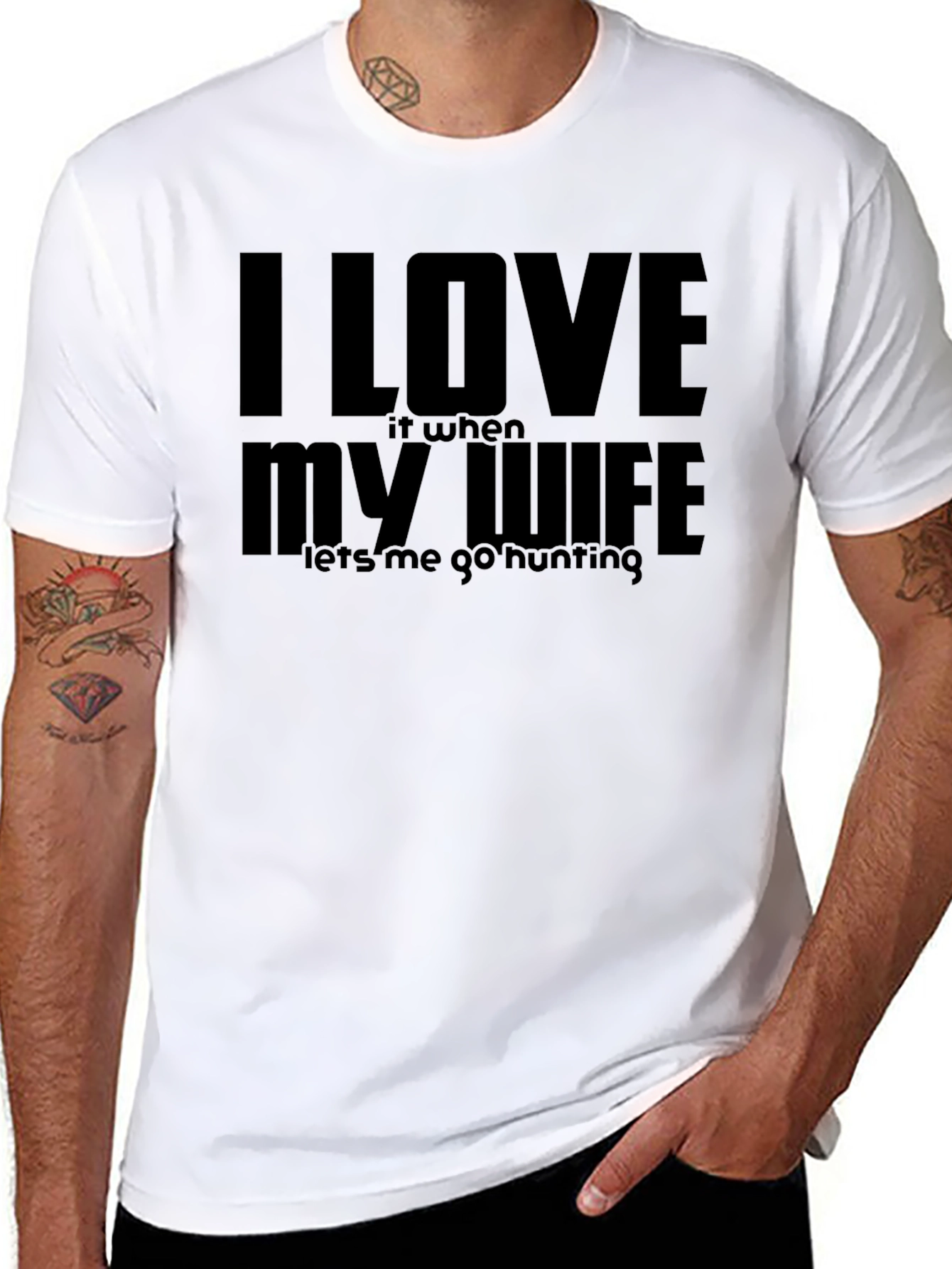 I Love My Wife Hunting T-Shirt