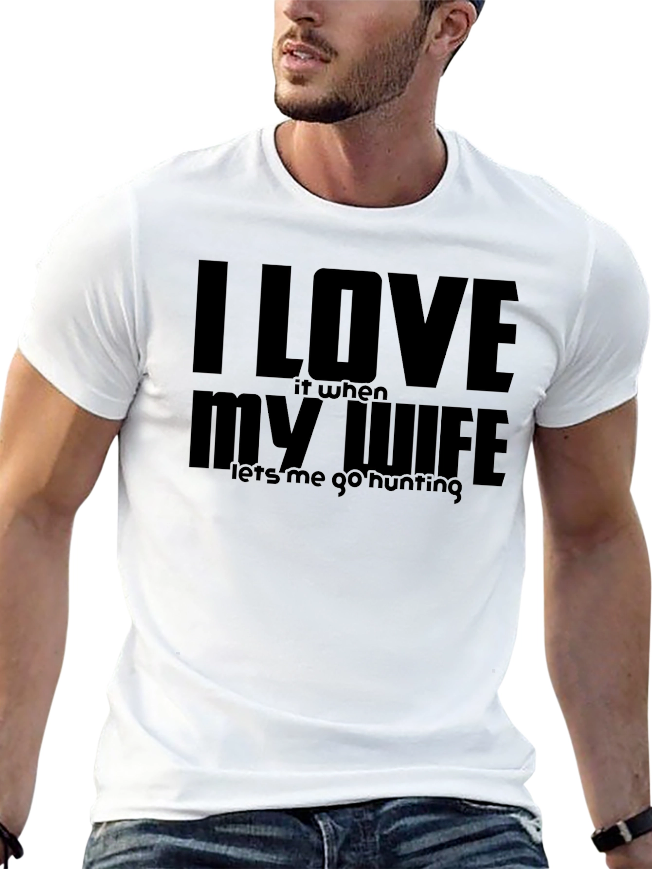 I Love My Wife Hunting T-Shirt