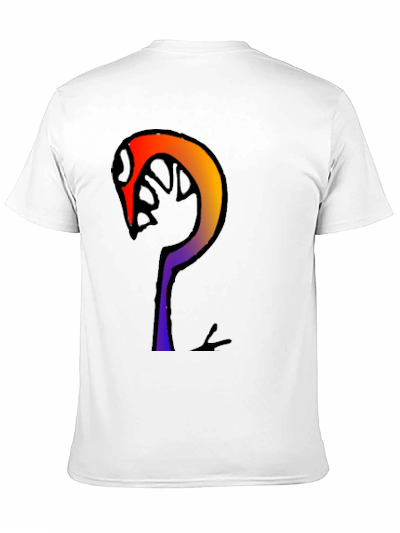 Abstract Graphic Print Black Cotton T-Shirt