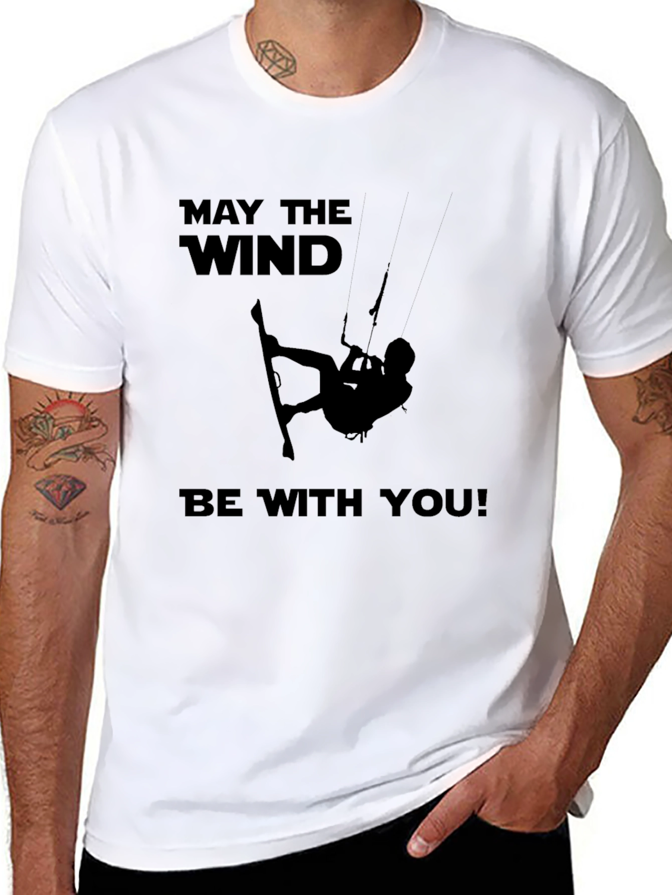 May The Wind Be With You Kitesurfing T-Shirt