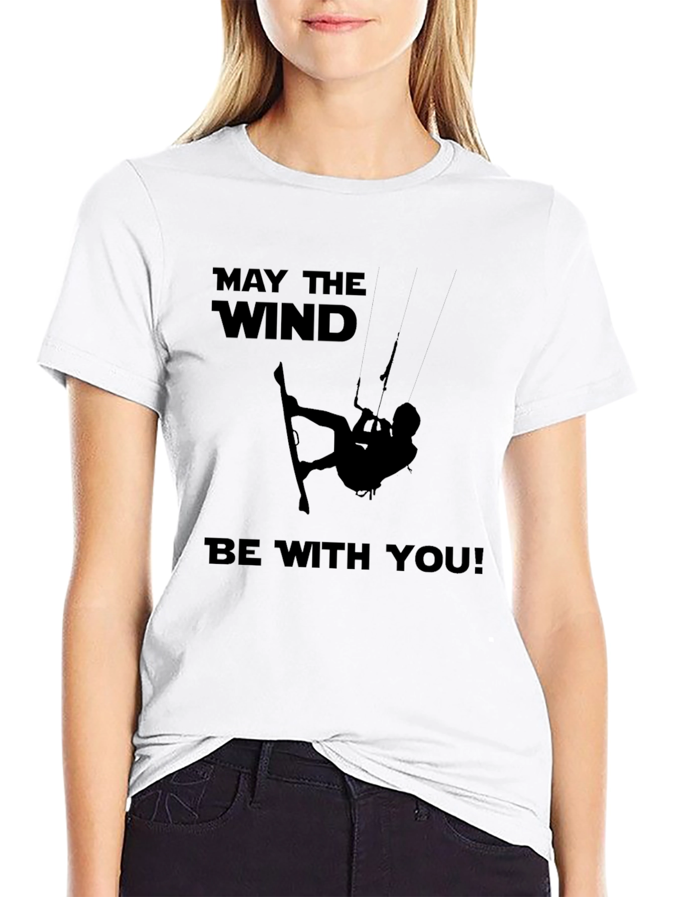 May The Wind Be With You Kitesurfing T-Shirt