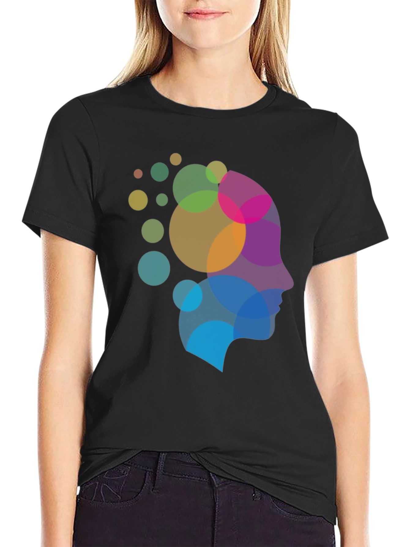 Mindful T-Shirt - Abstract Head Design