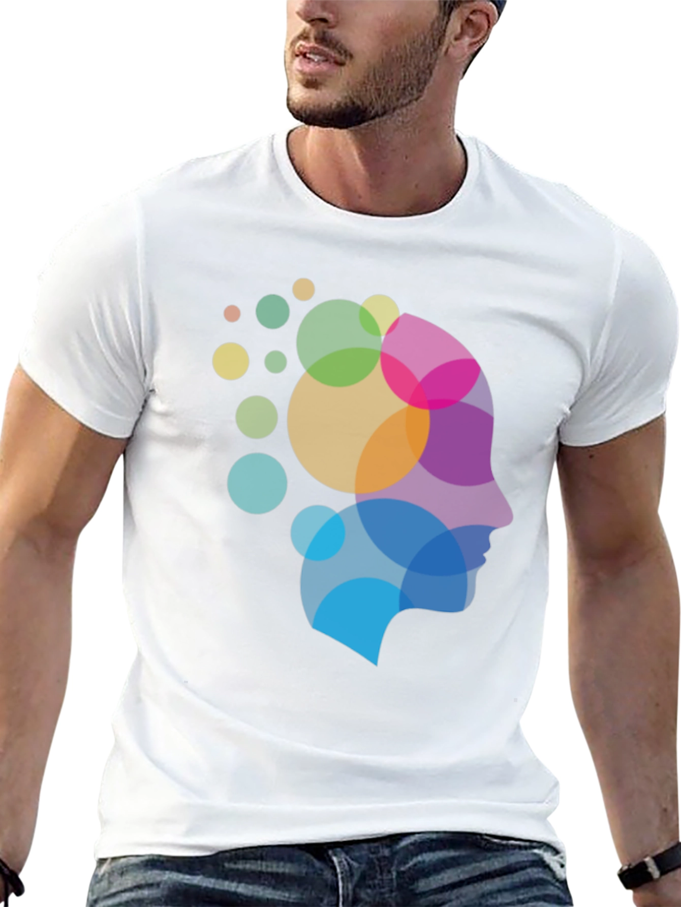 Mindful T-Shirt - Abstract Head Design