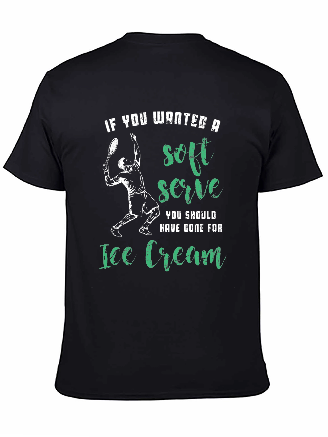 Funny Tennis T-Shirt - Soft Serve Ice Cream