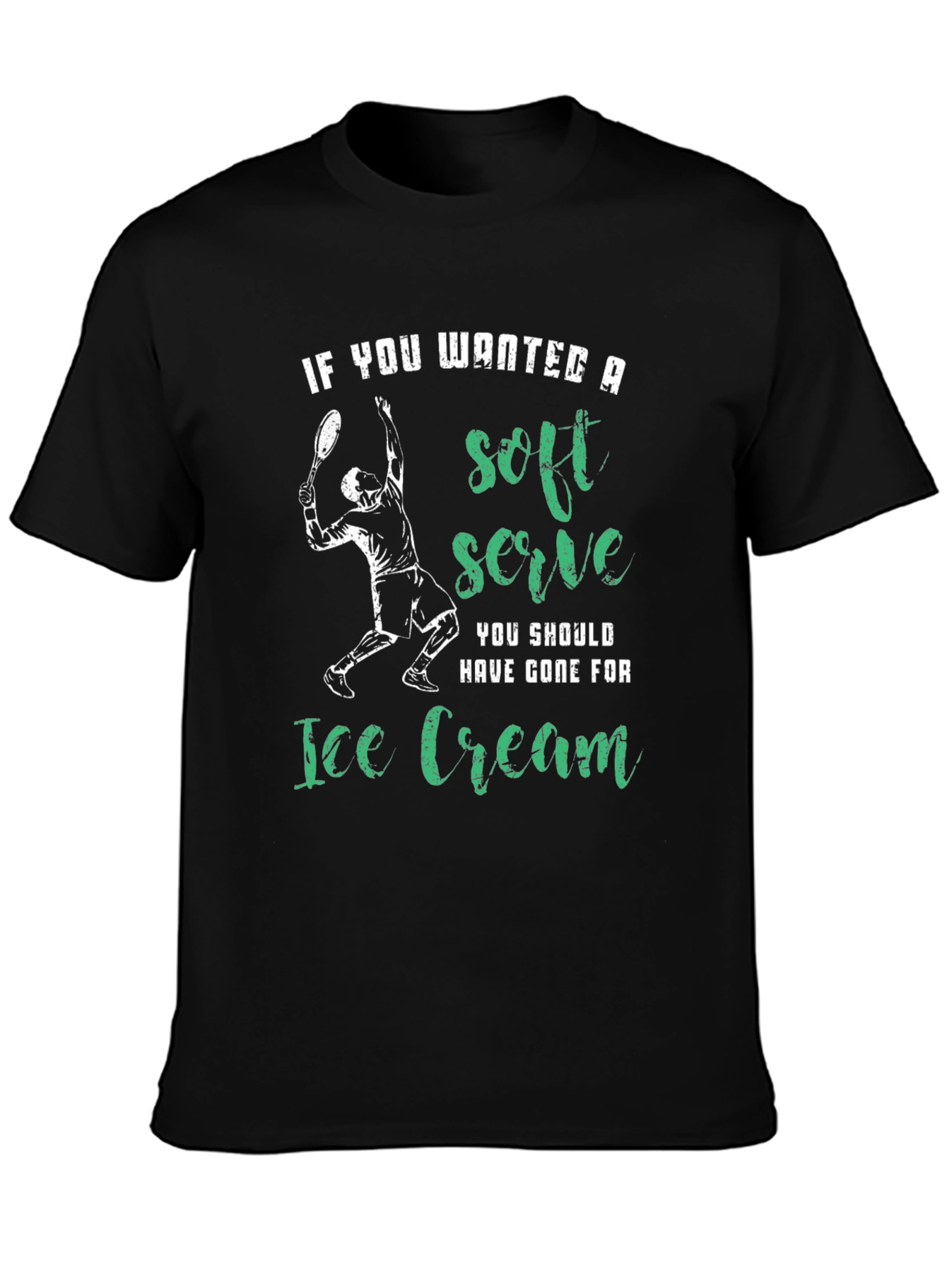 Funny Tennis T-Shirt - Soft Serve Ice Cream