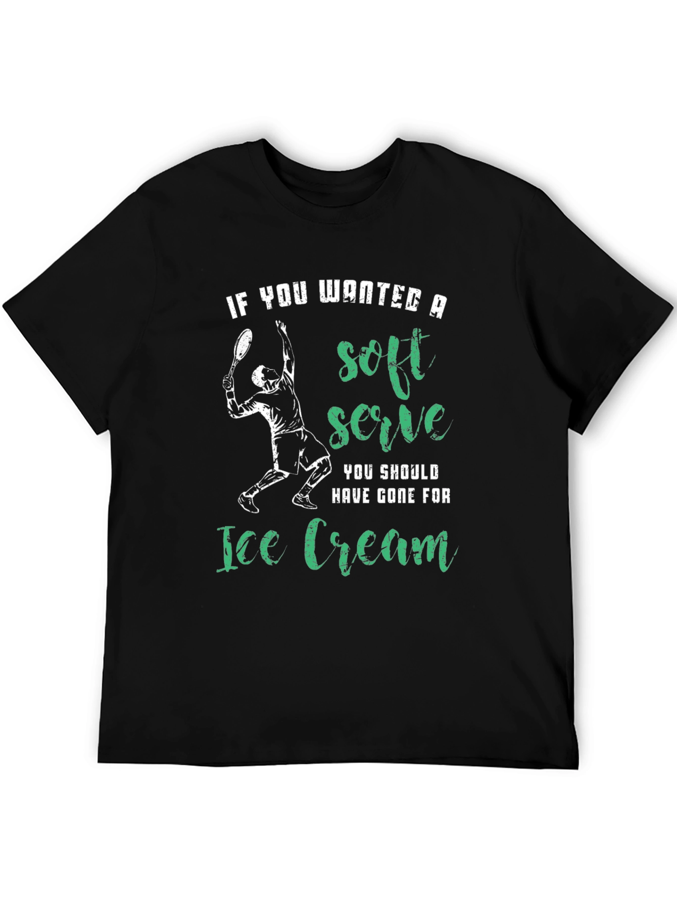 Funny Tennis T-Shirt - Soft Serve Ice Cream