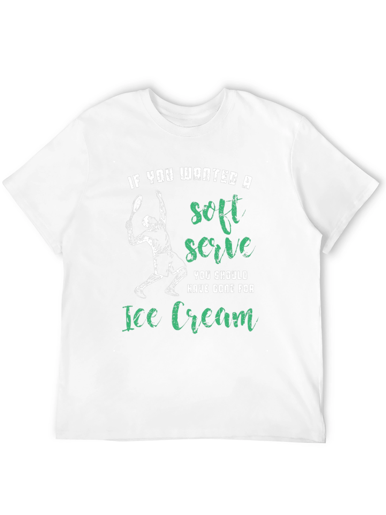 Funny Tennis T-Shirt - Soft Serve Ice Cream