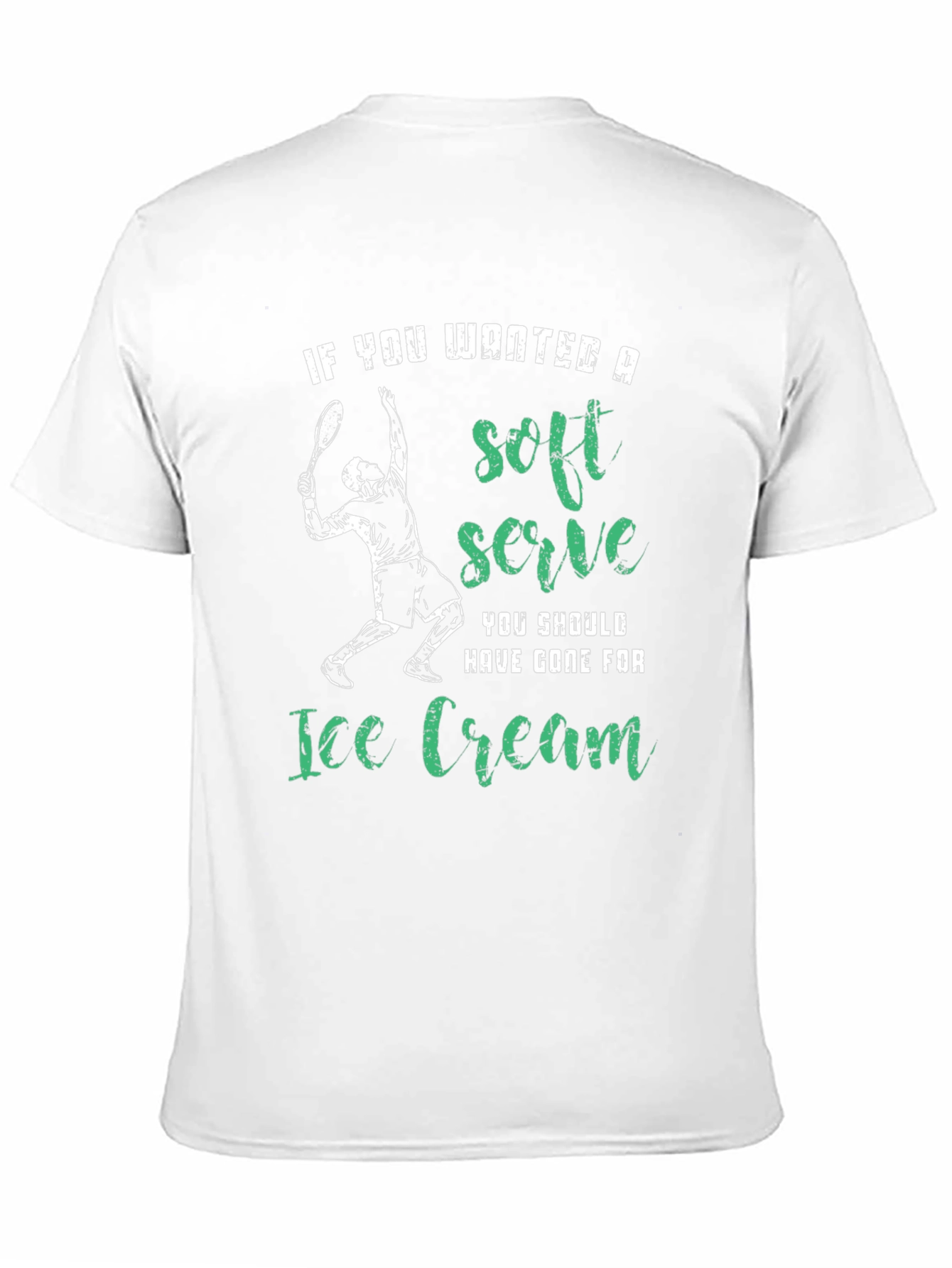 Funny Tennis T-Shirt - Soft Serve Ice Cream