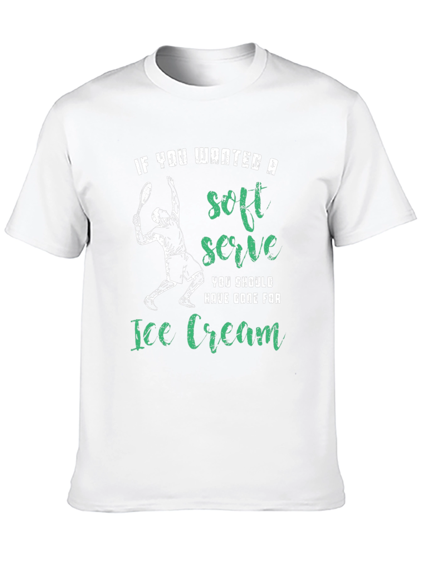 Funny Tennis T-Shirt - Soft Serve Ice Cream