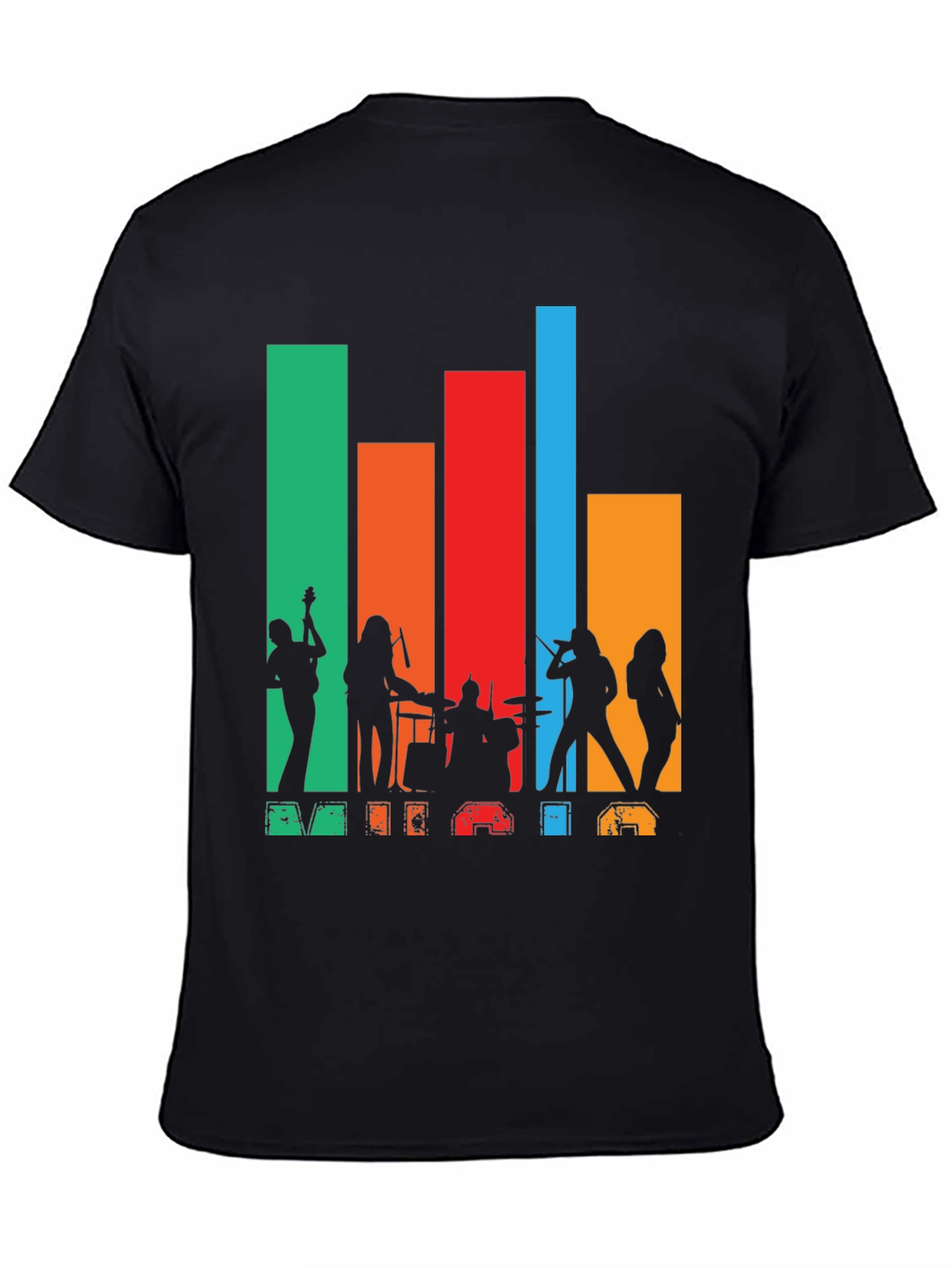Retro Music Band Silhouette T-Shirt