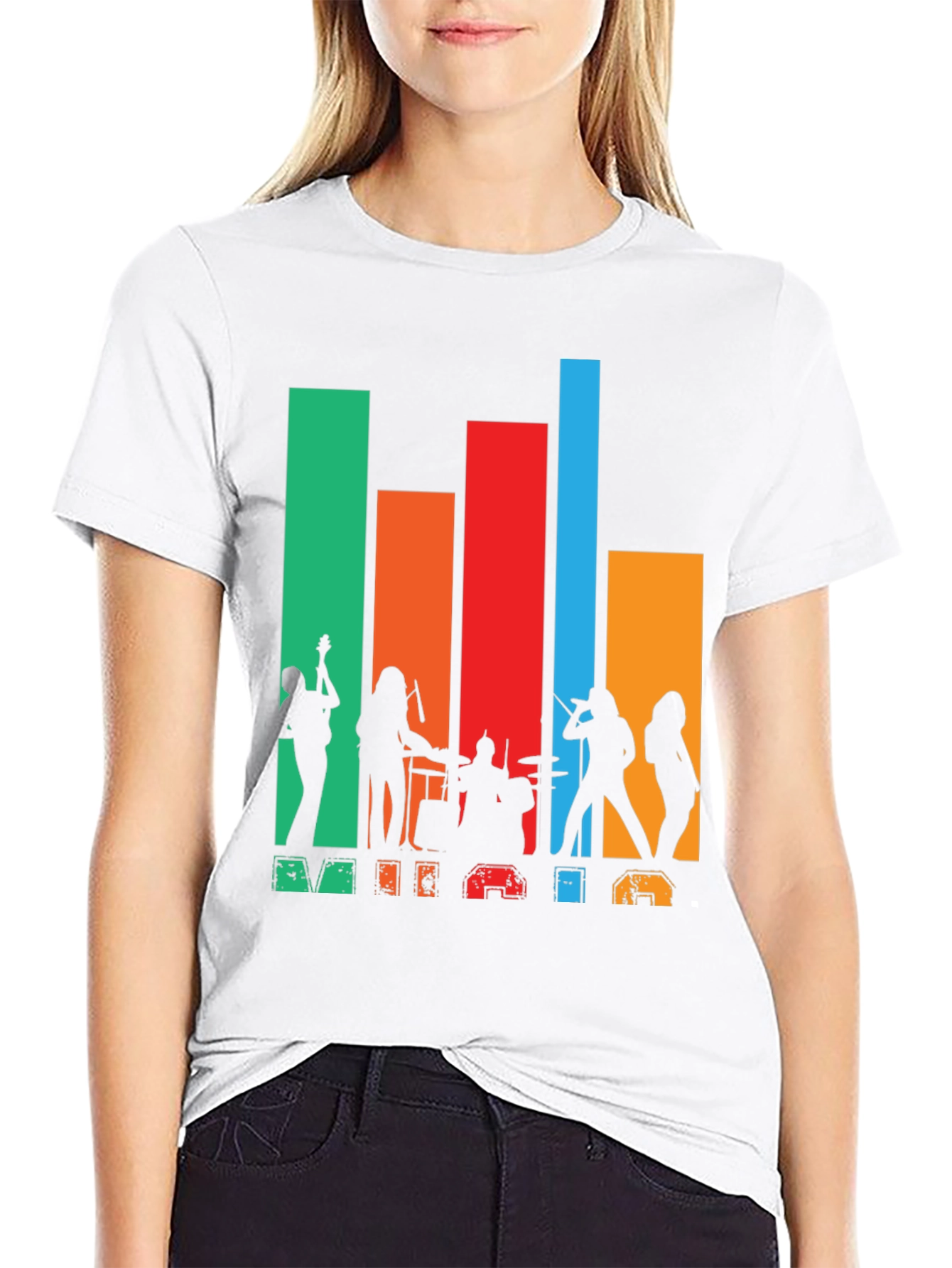 Retro Music Band Silhouette T-Shirt