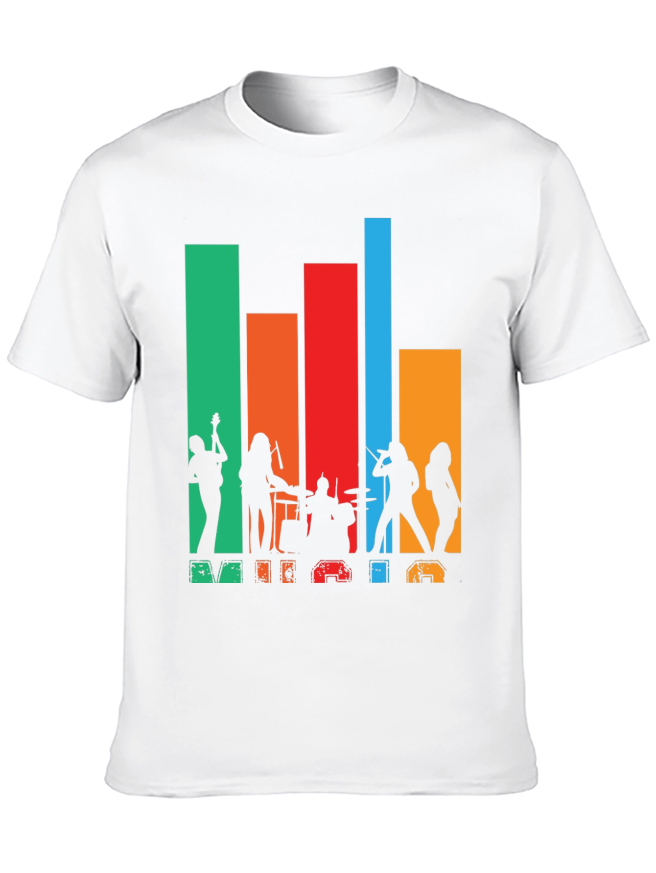 Retro Music Band Silhouette T-Shirt