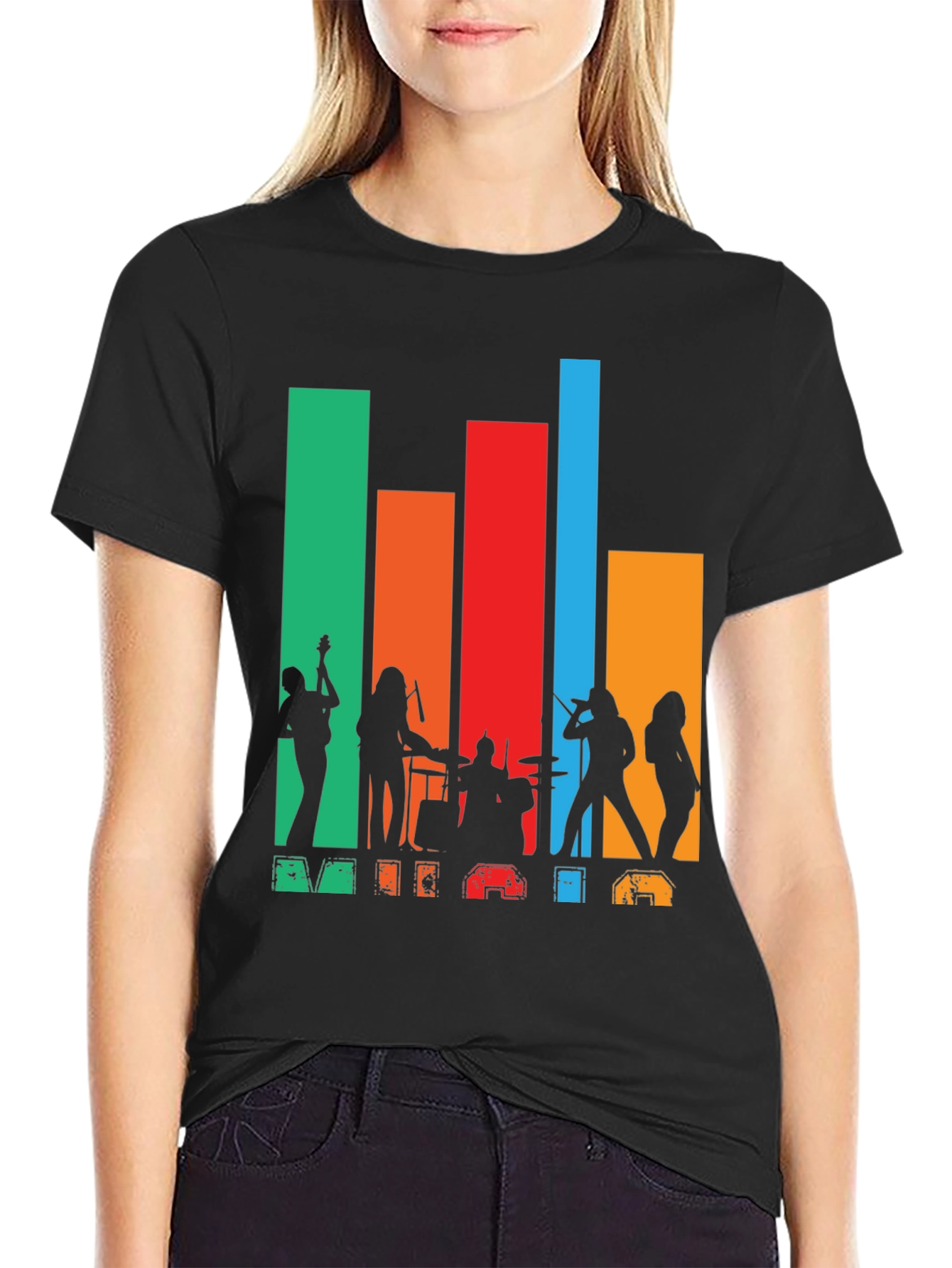 Retro Music Band Silhouette T-Shirt