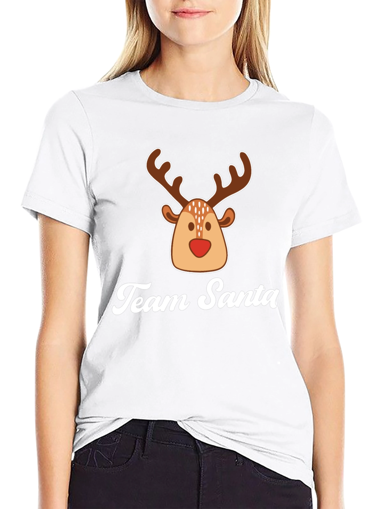 Team Santa Reindeer Christmas T-Shirt