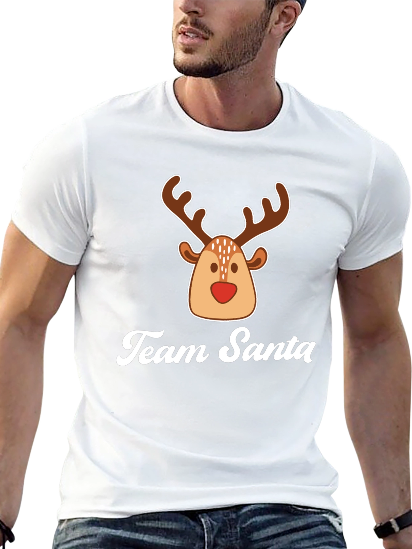 Team Santa Reindeer Christmas T-Shirt
