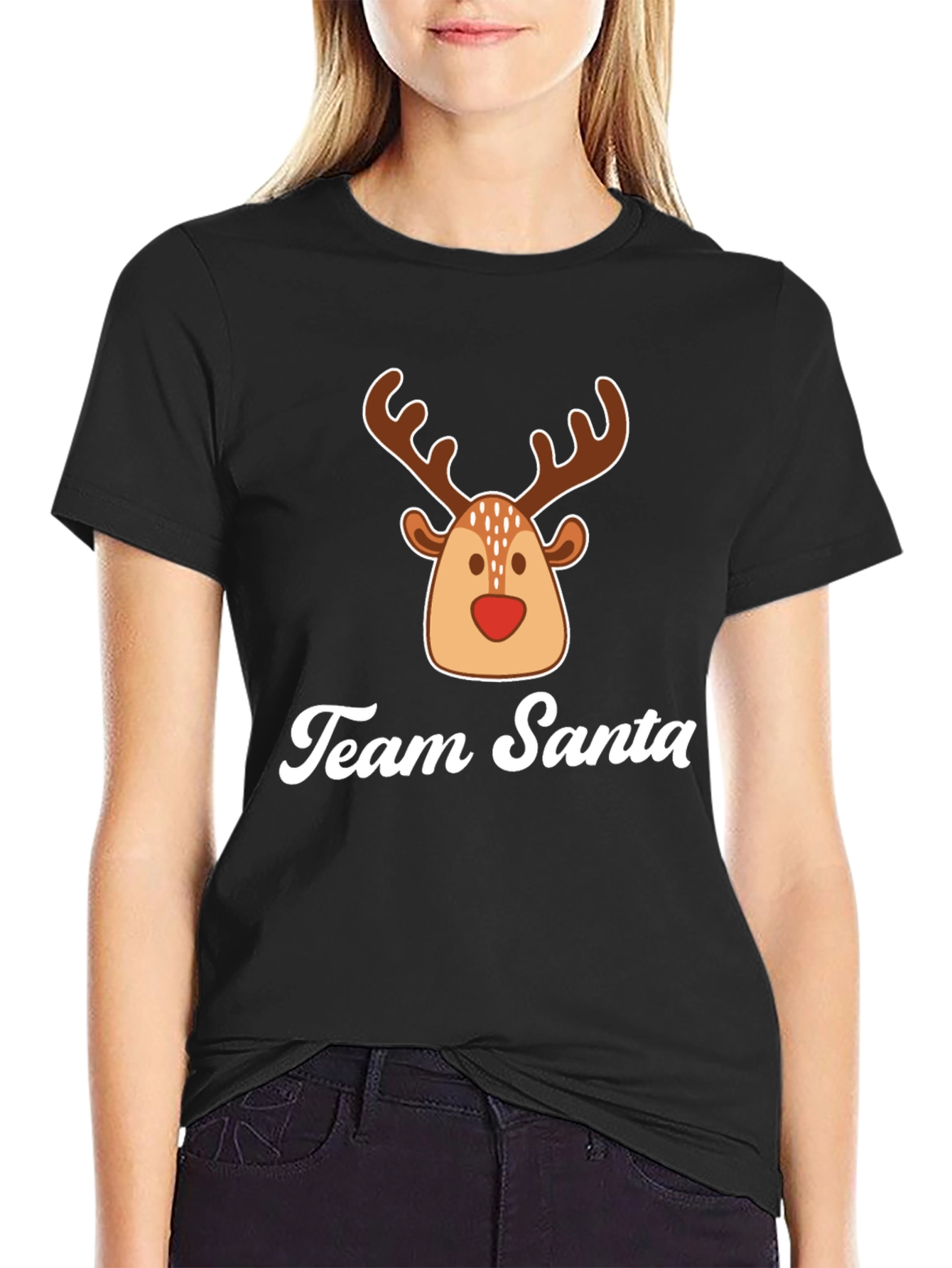 Team Santa Reindeer Christmas T-Shirt