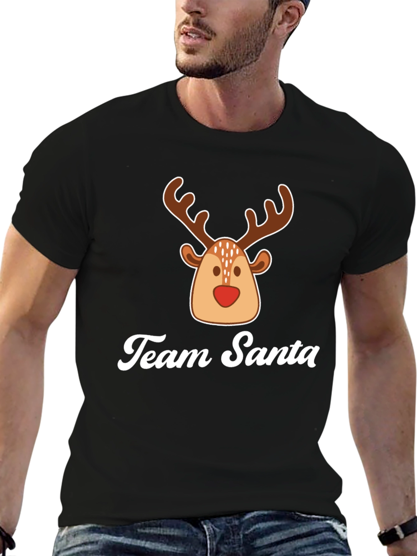 Team Santa Reindeer Christmas T-Shirt