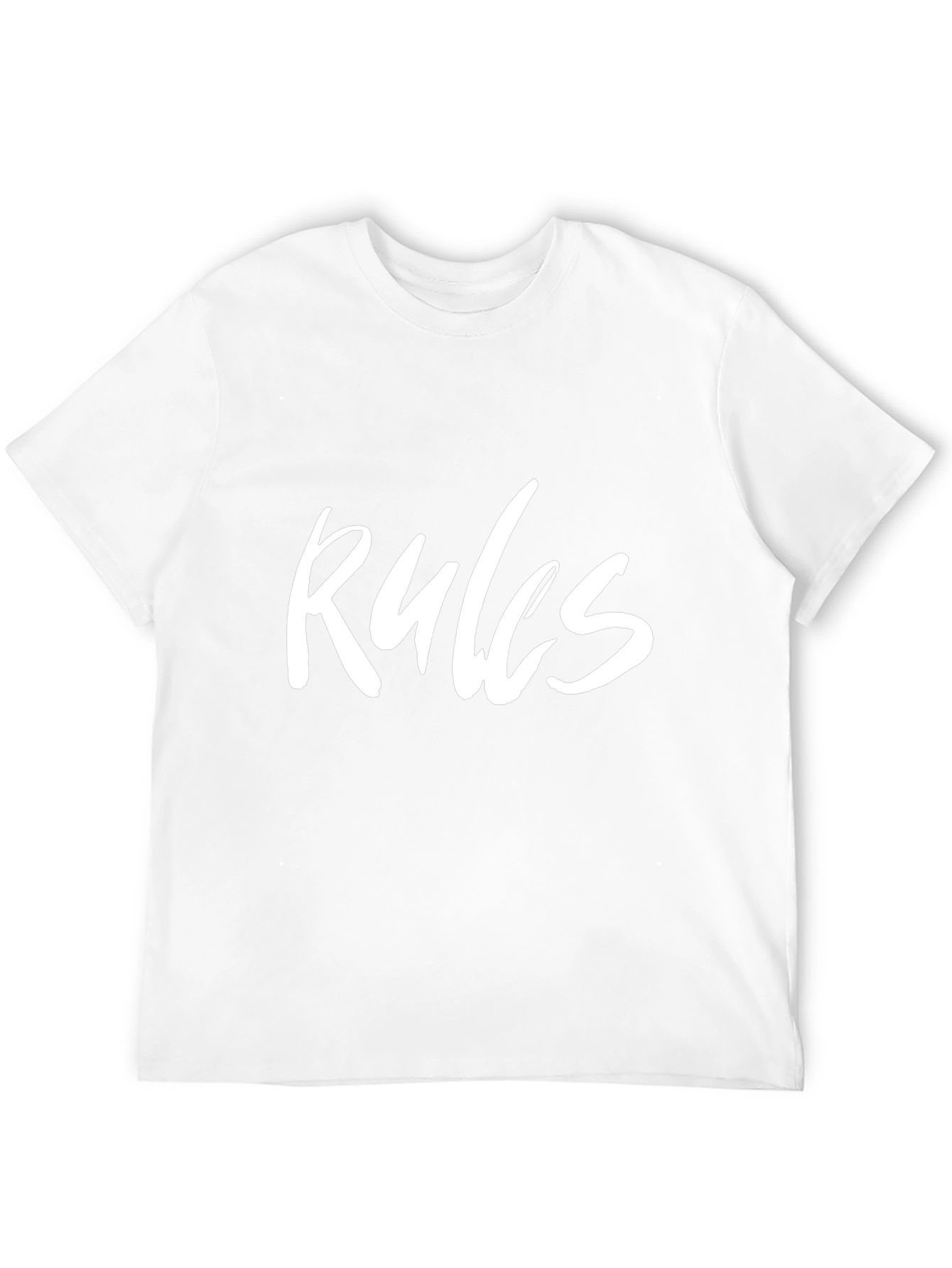 Rules Graphic Print T-Shirt - Casual Black Tee