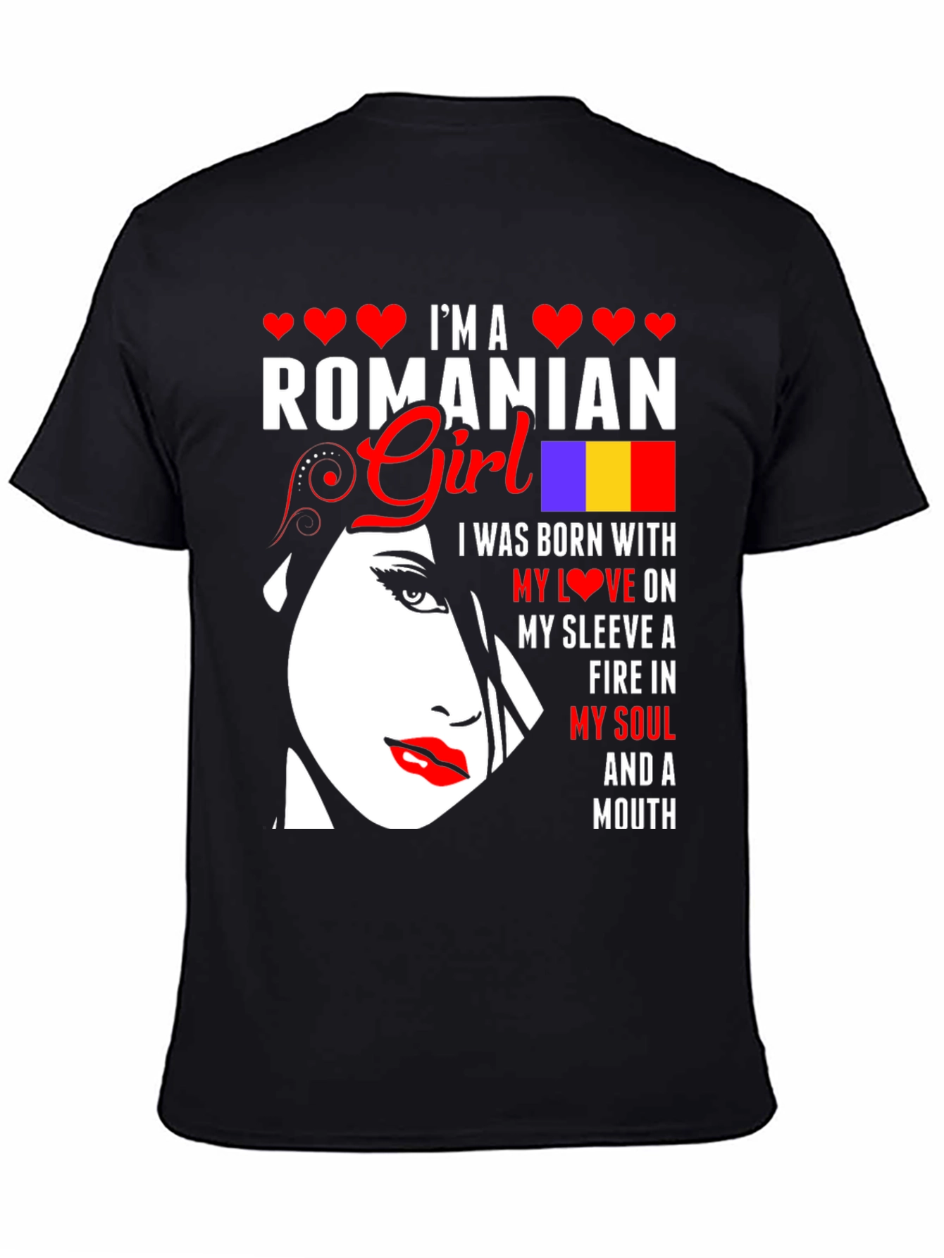 Im a Romanian Girl Graphic T-Shirt