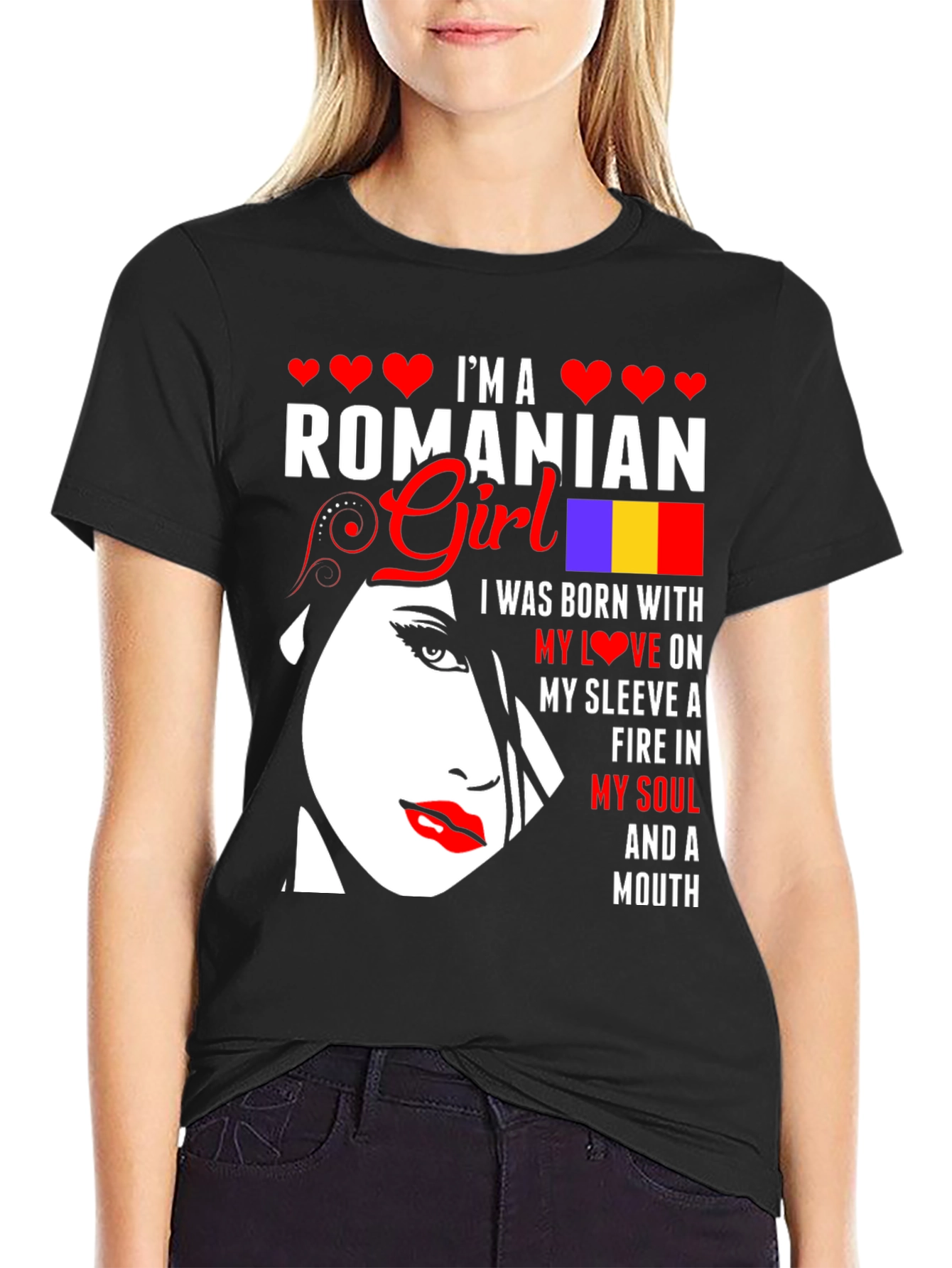 Im a Romanian Girl Graphic T-Shirt