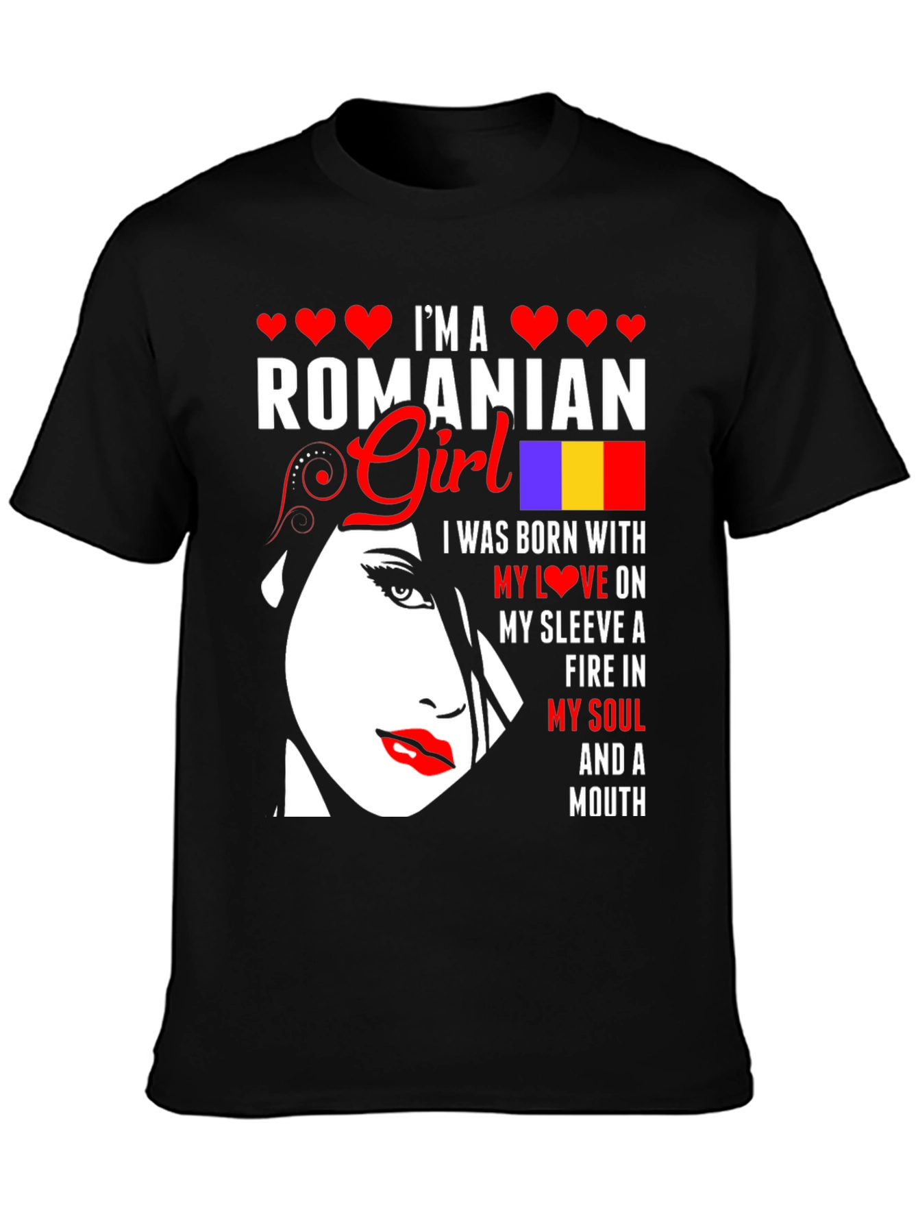 Im a Romanian Girl Graphic T-Shirt