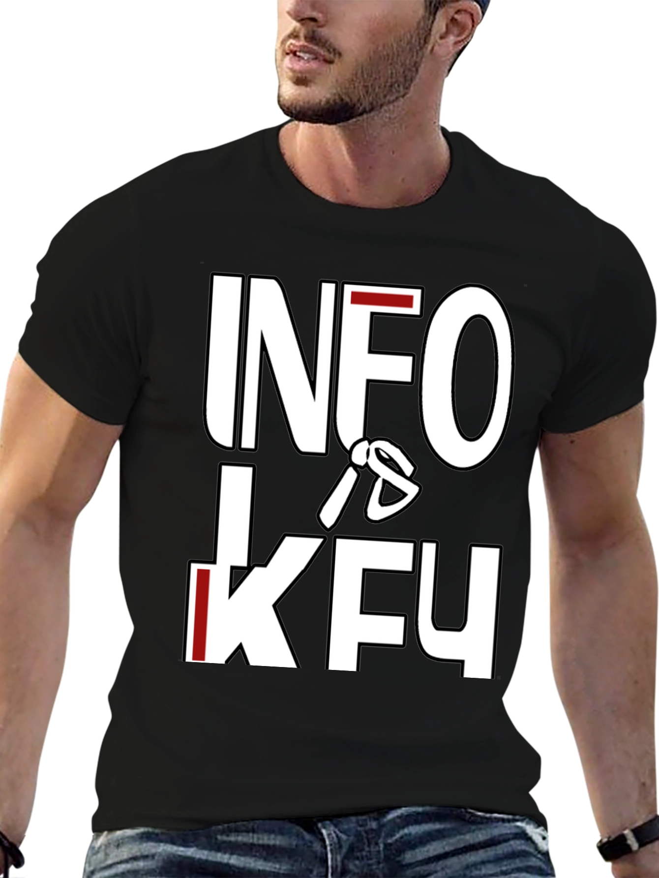 Info Is KFU T-Shirt - Bold Graphic Tee